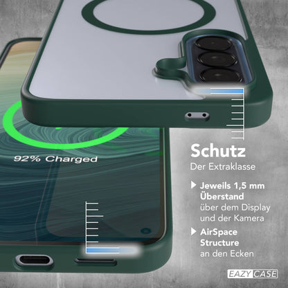 Samsung Galaxy A57 transparente MagSafe Hülle mit Kameraschutz TPU 