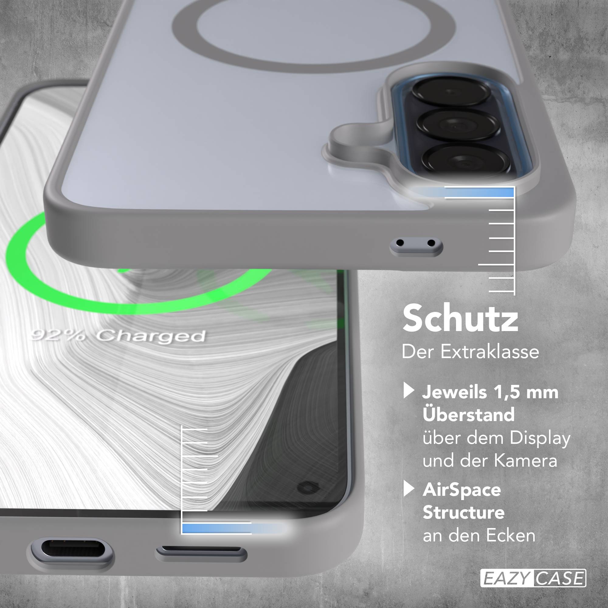 Samsung Galaxy A57 transparente MagSafe Hülle mit Kameraschutz TPU 