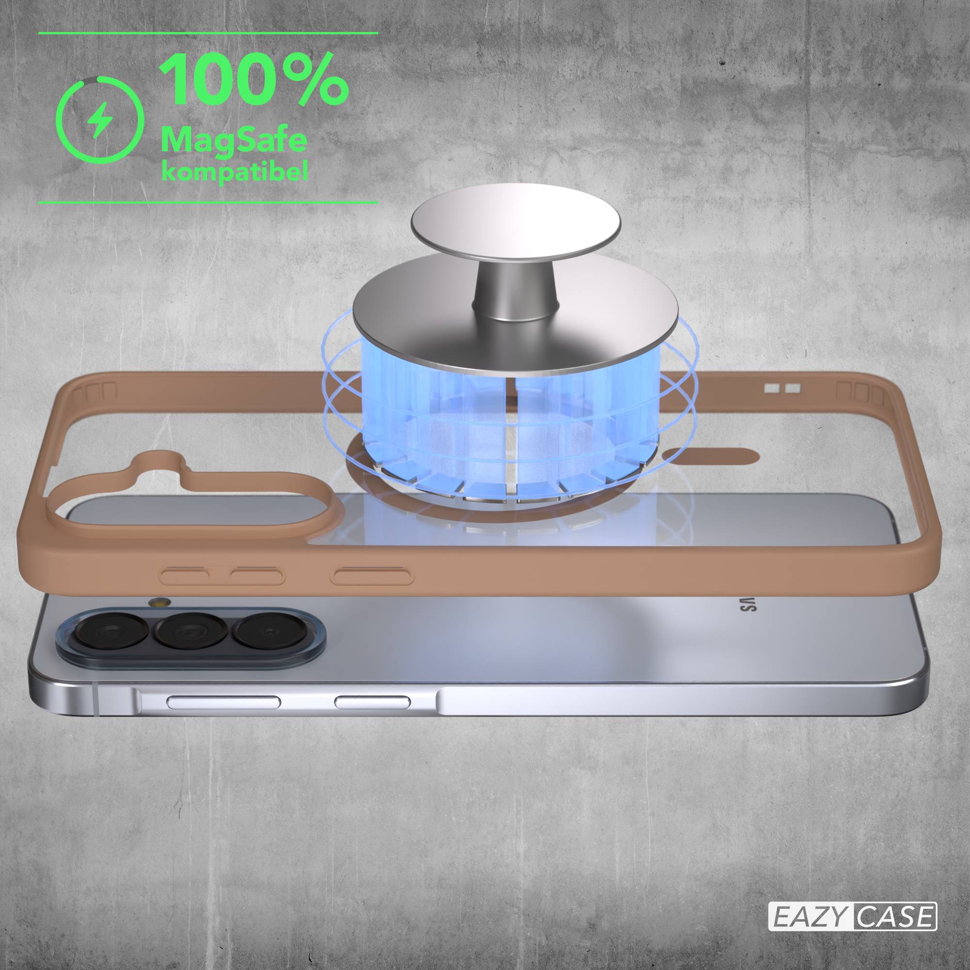 Samsung Galaxy A57 transparente MagSafe Hülle mit Kameraschutz TPU 