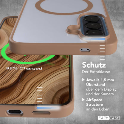 Samsung Galaxy A57 transparente MagSafe Hülle mit Kameraschutz TPU 