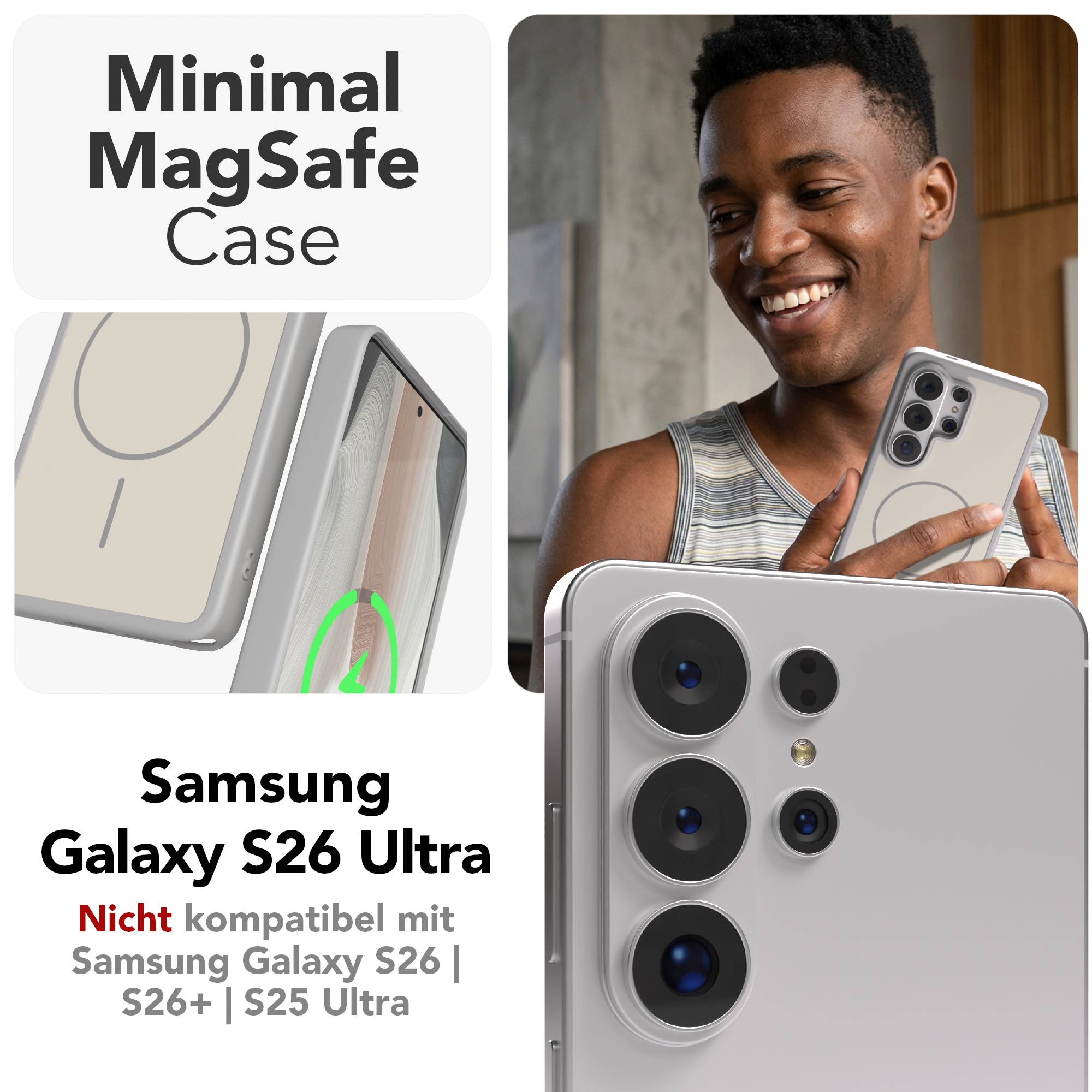 Galaxy S26 Ultra Outdoor Hülle mit minimal MagSafe