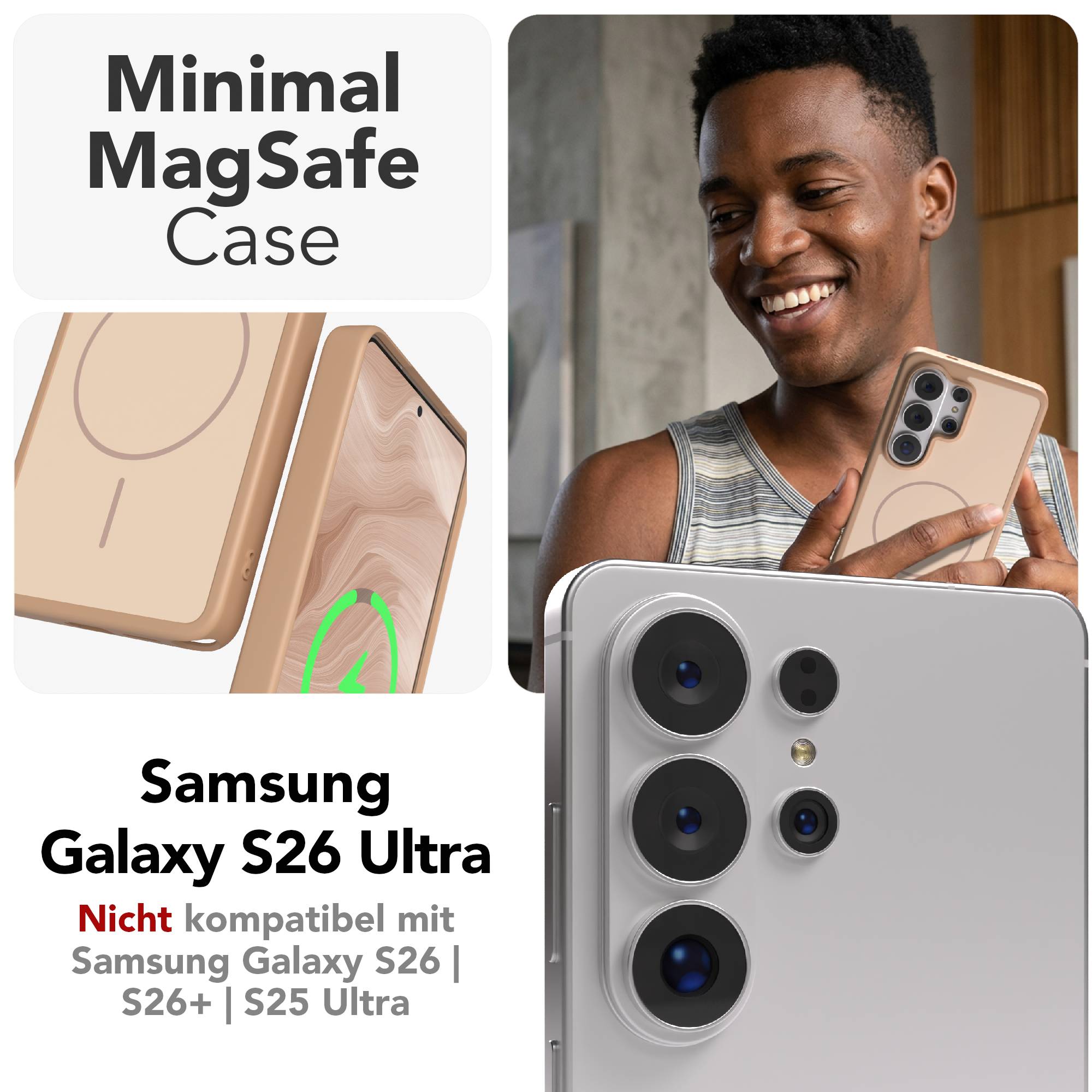 Galaxy S26 Ultra Outdoor Hülle mit minimal MagSafe