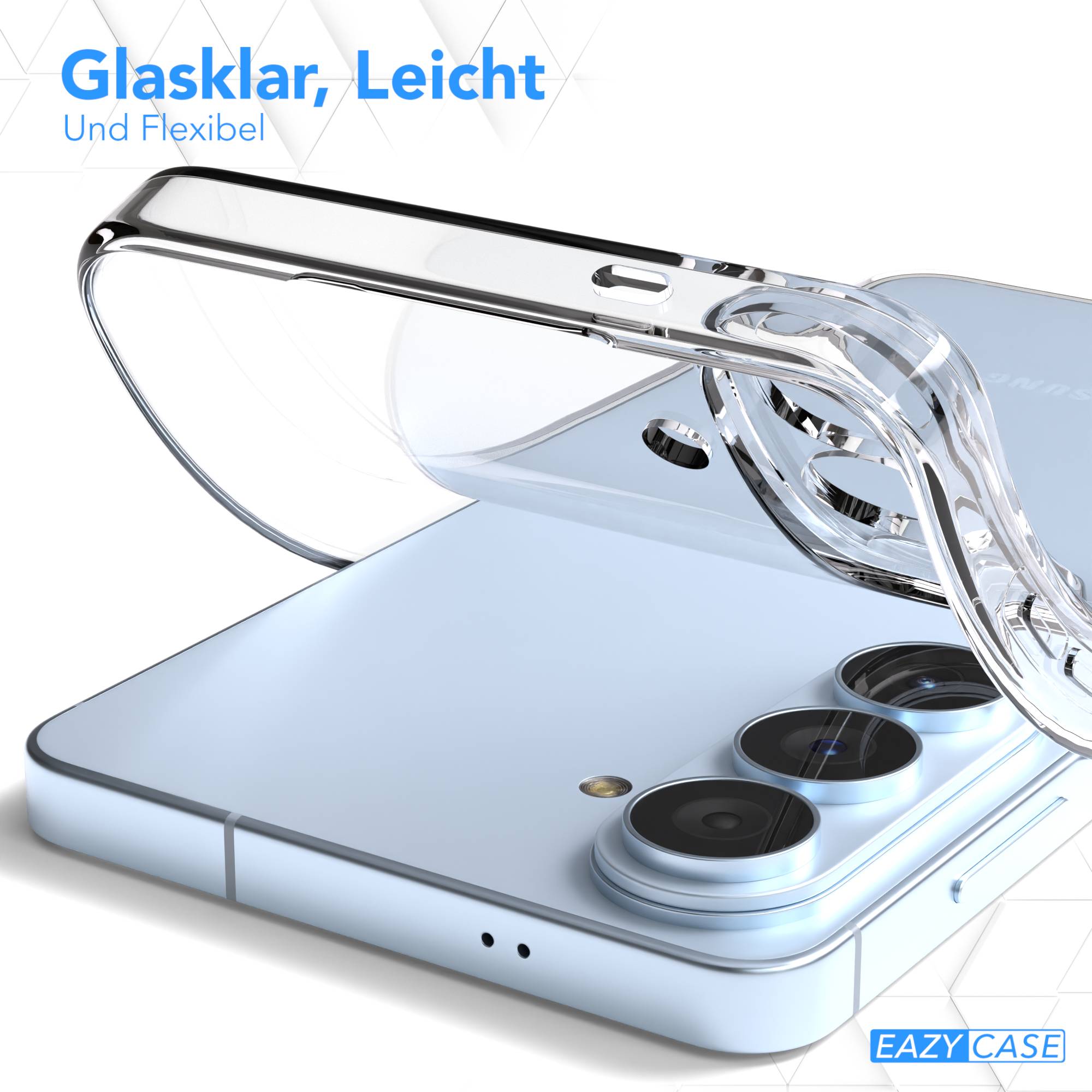 Samsung Galaxy S26 Plus transparente Schutzhülle ultradünn von EAZY CASE 