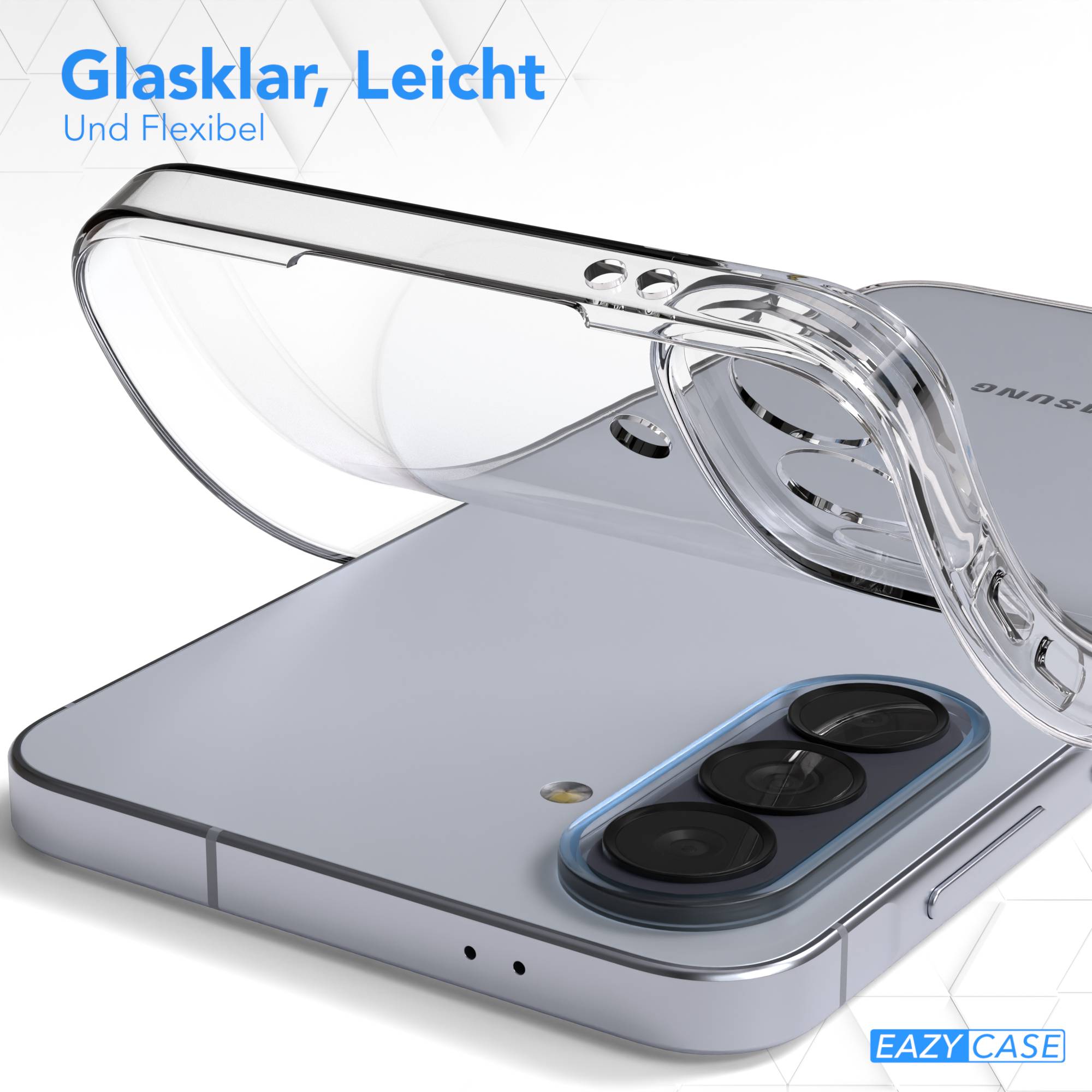 Samsung Galaxy A57 transparente Slimcover Schutzhülle von EAZY CASE 