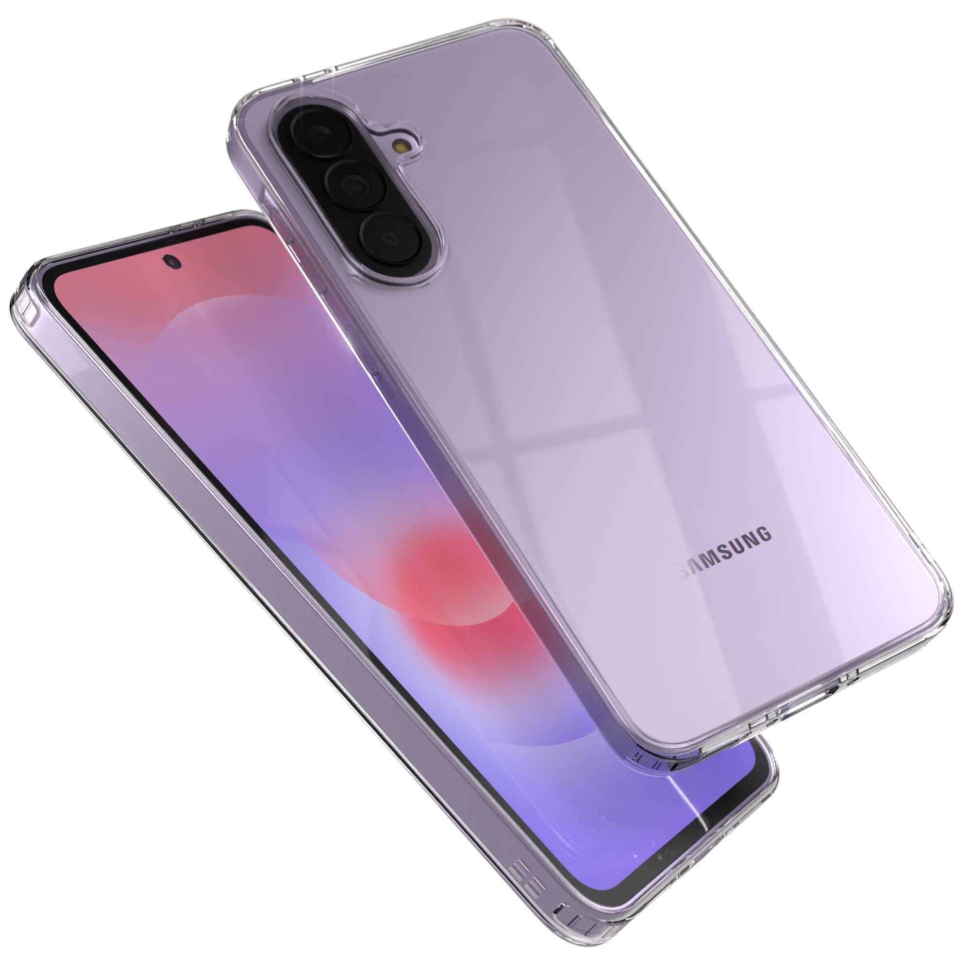 Samsung Galaxy A37 transparente Silikonhülle mit Kameraschutz von EAZY CASE 