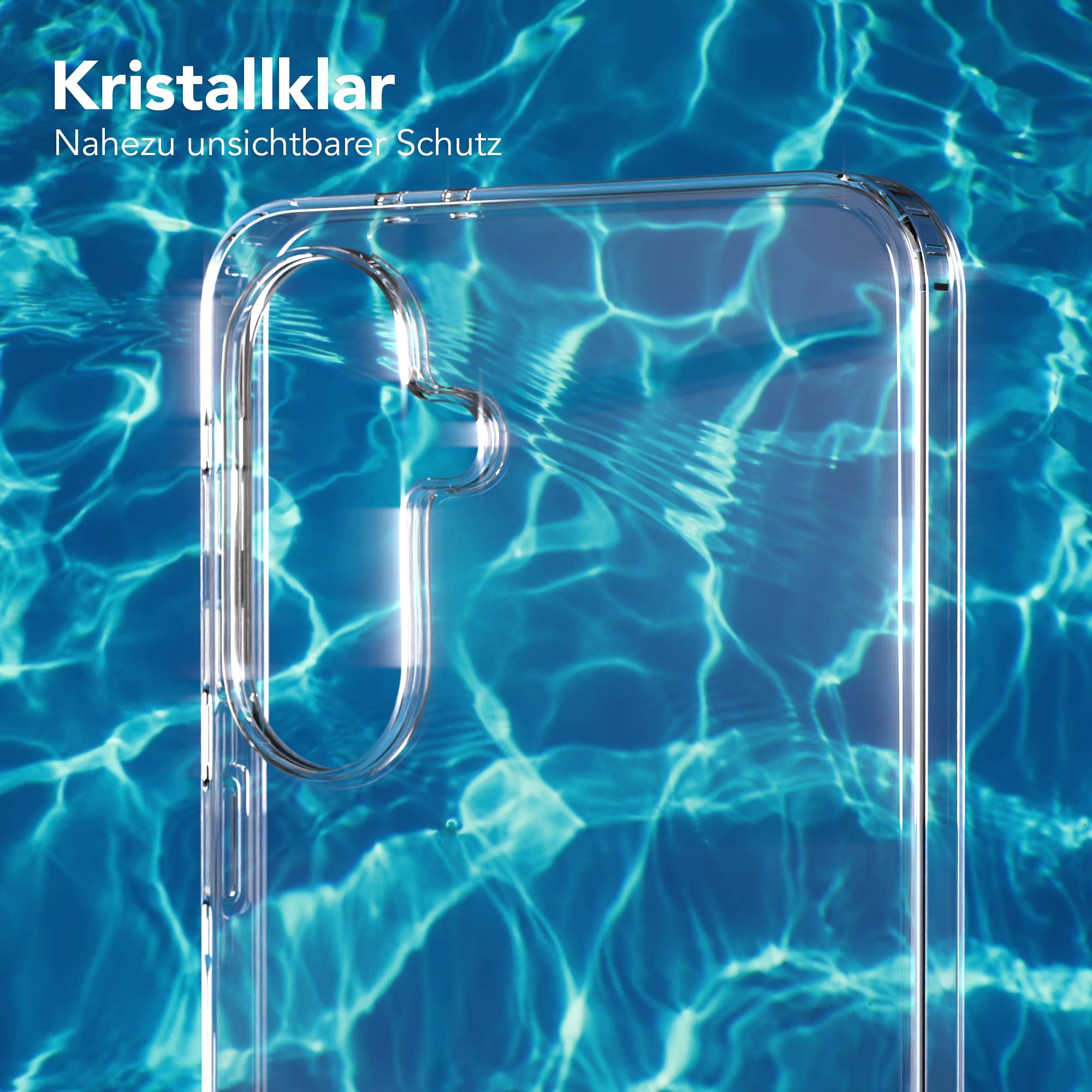Samsung Galaxy A37 transparente Silikonhülle mit Kameraschutz von EAZY CASE 