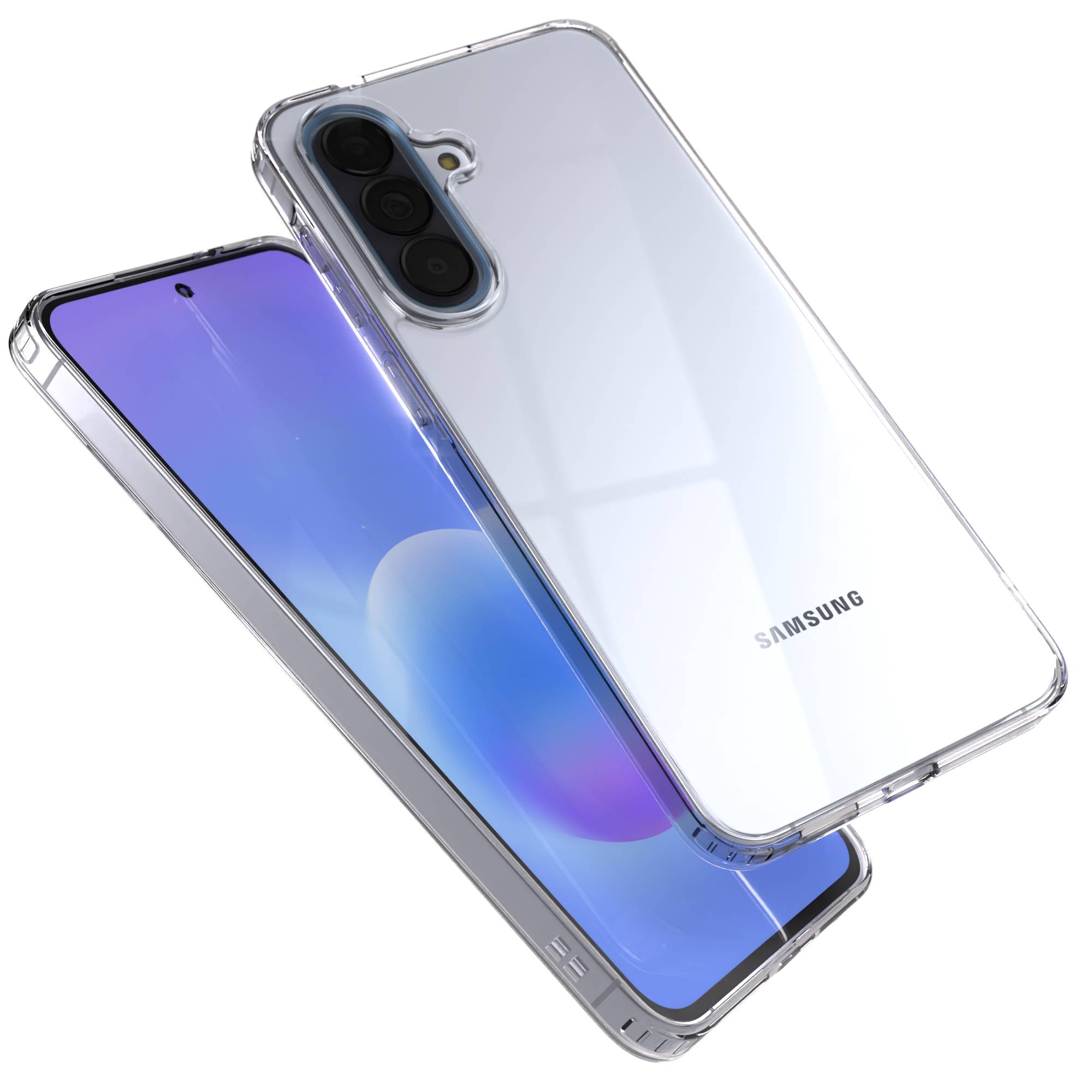Samsung Galaxy A57 Silikonhülle transparent mit Kameraschutz von EAZY CASE 
