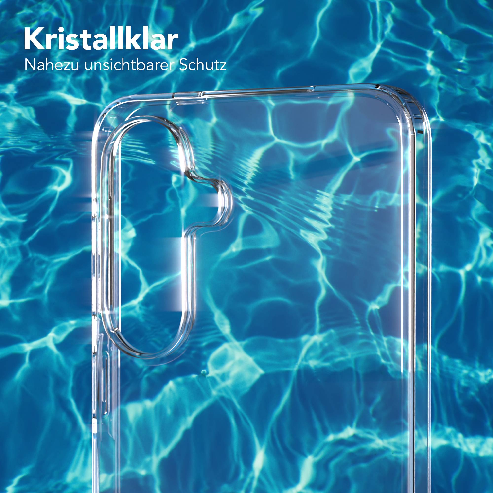 Samsung Galaxy A57 Silikonhülle transparent mit Kameraschutz von EAZY CASE 