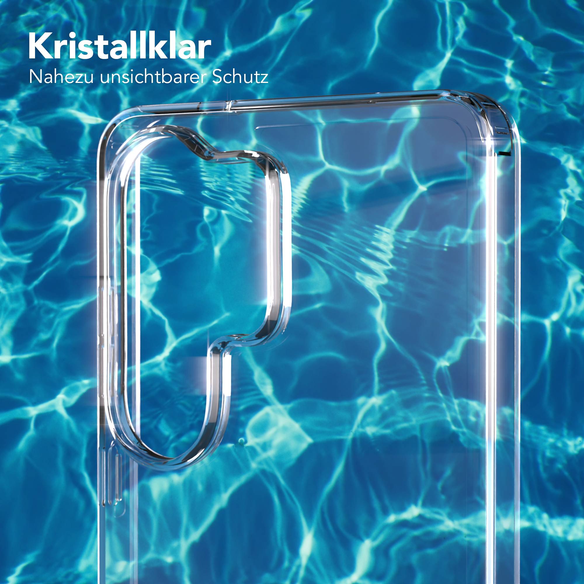 Samsung Galaxy S26 Ultra Silikonhülle transparent mit Kameraschutz EAZY CASE 