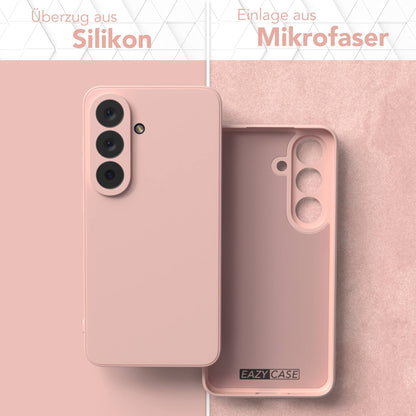 Samsung Galaxy S26 Silikonhülle mit Kameraschutz und transparentem Design 