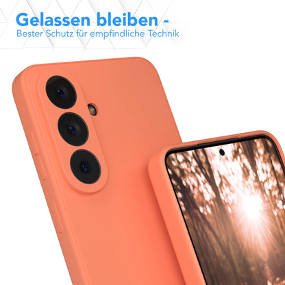Samsung Galaxy S26 Silikonhülle mit Kameraschutz und transparentem Design 