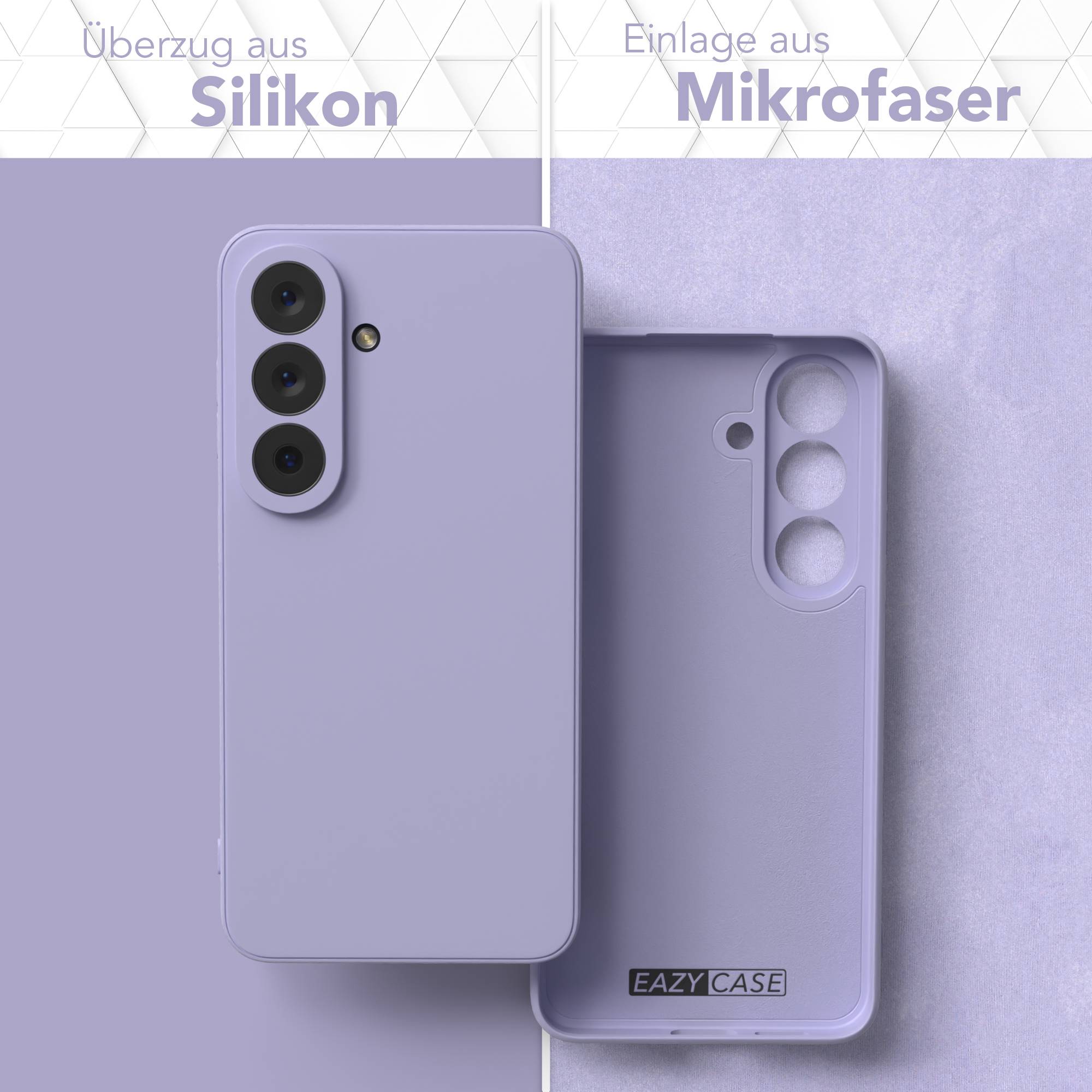 Samsung Galaxy S26 Silikonhülle mit Kameraschutz und transparentem Design 