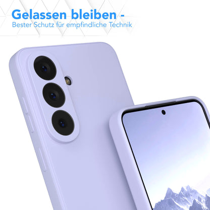 Samsung Galaxy S26 Silikonhülle mit Kameraschutz und transparentem Design 