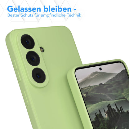 Samsung Galaxy S26 Silikonhülle mit Kameraschutz und transparentem Design 
