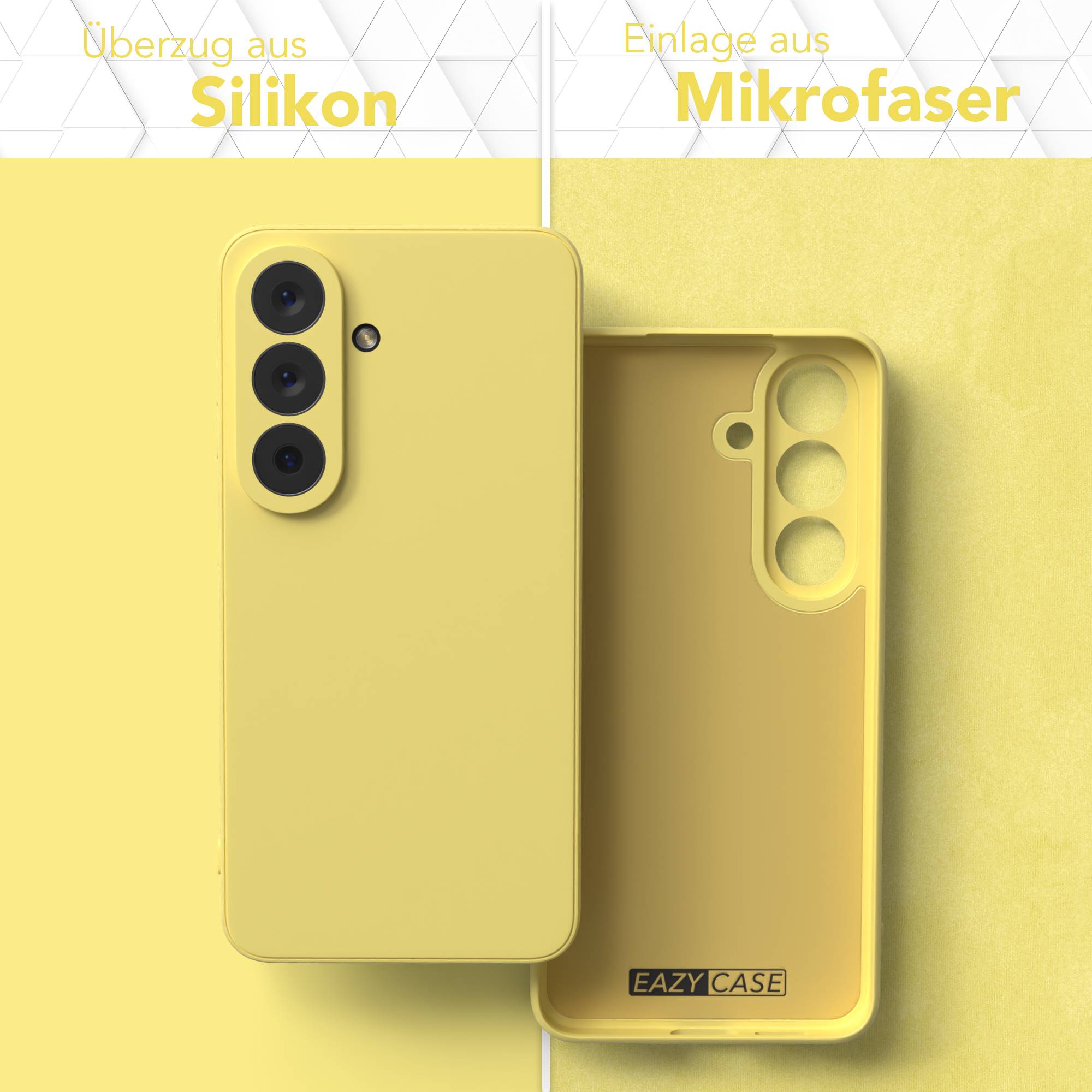 Samsung Galaxy S26 Silikonhülle mit Kameraschutz und transparentem Design 