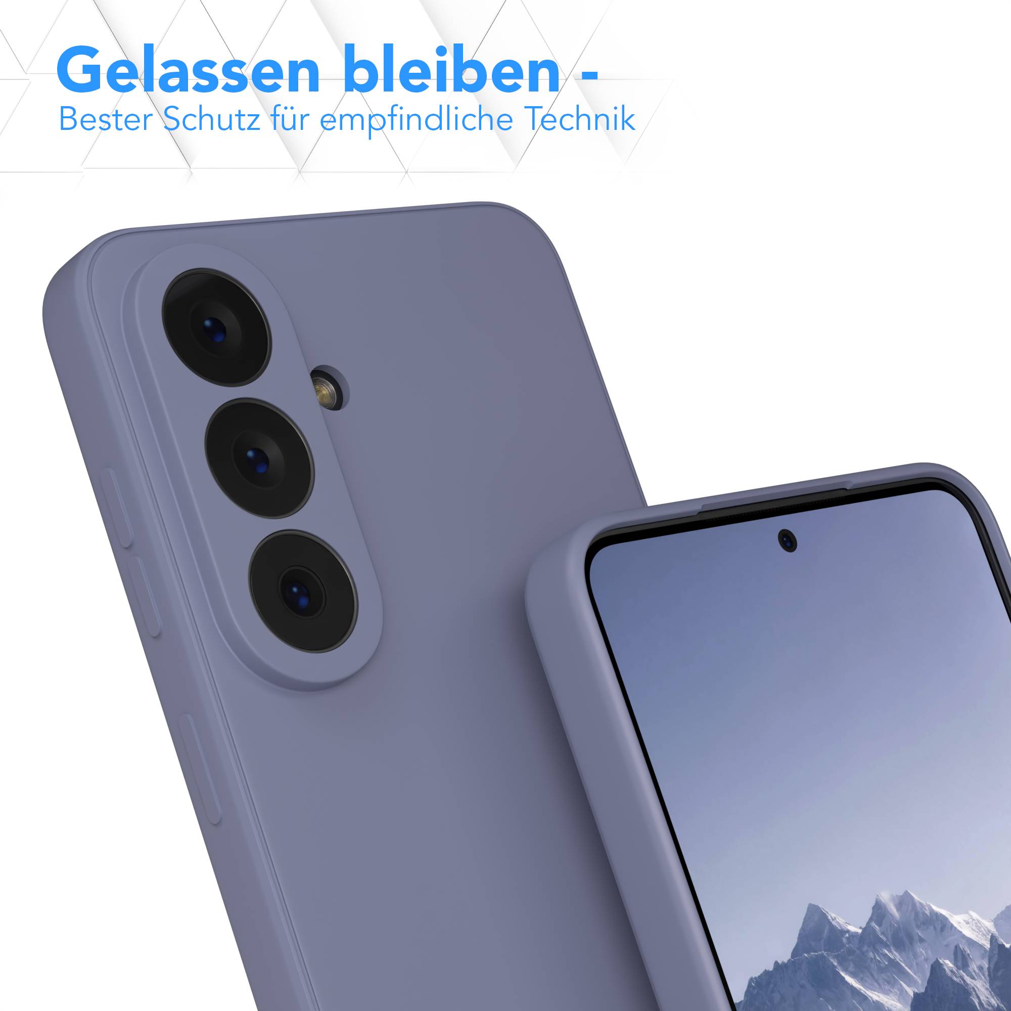 Samsung Galaxy S26 Silikonhülle mit Kameraschutz und transparentem Design 