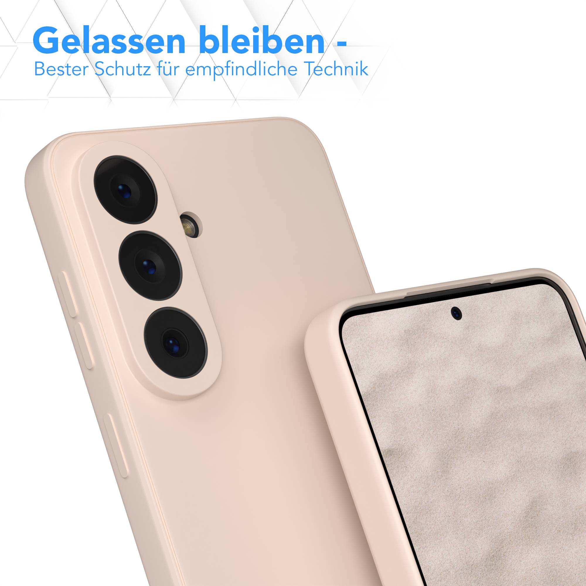 Samsung Galaxy S26 Silikonhülle mit Kameraschutz und transparentem Design 