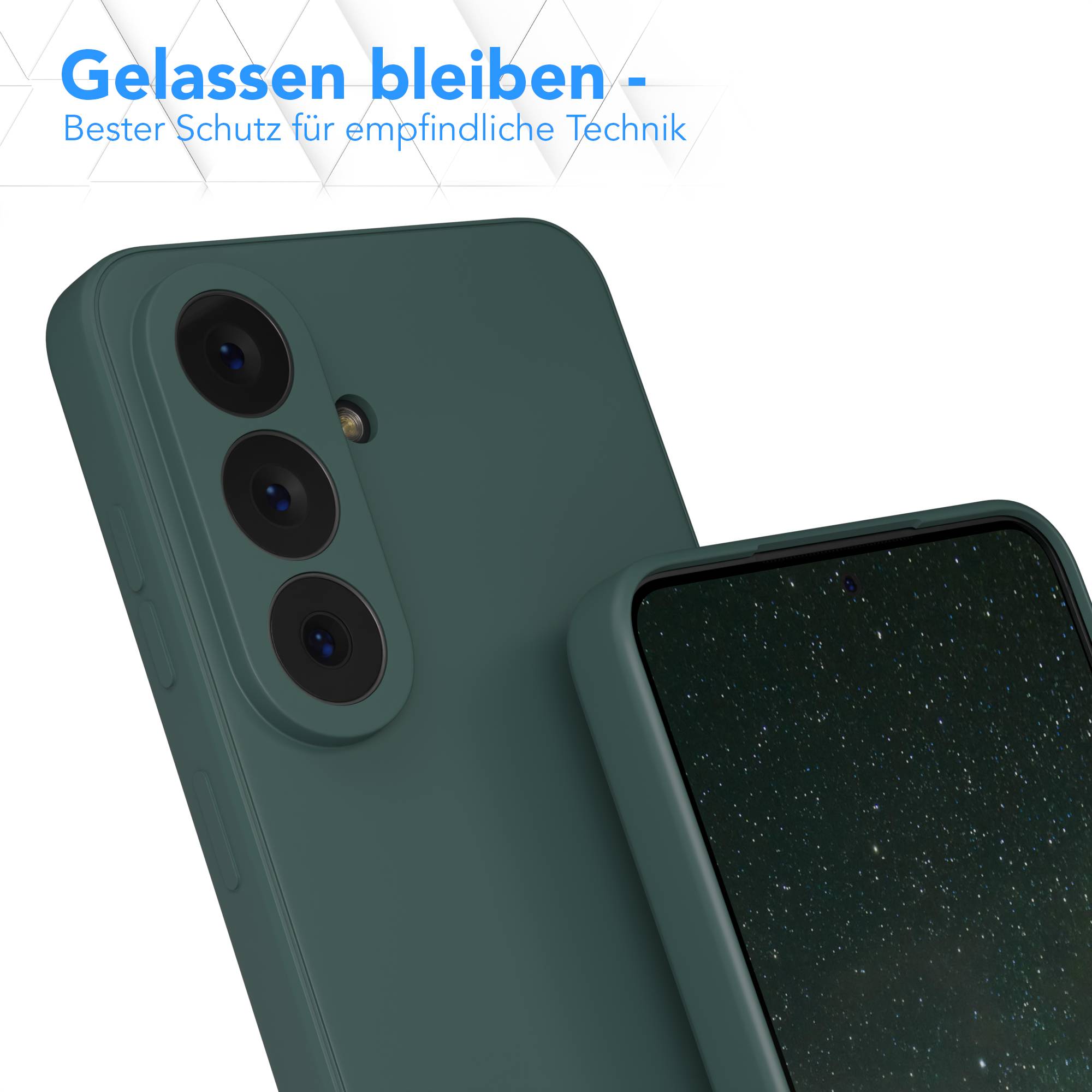 Samsung Galaxy S26 Silikonhülle mit Kameraschutz und transparentem Design 