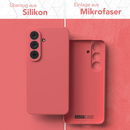 Samsung Galaxy S26 Silikonhülle mit Kameraschutz und transparentem Design 