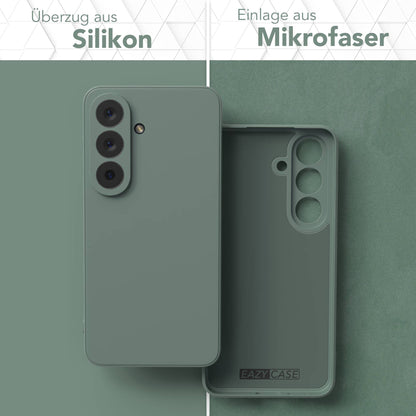 Samsung Galaxy S26 Silikonhülle mit Kameraschutz und transparentem Design 