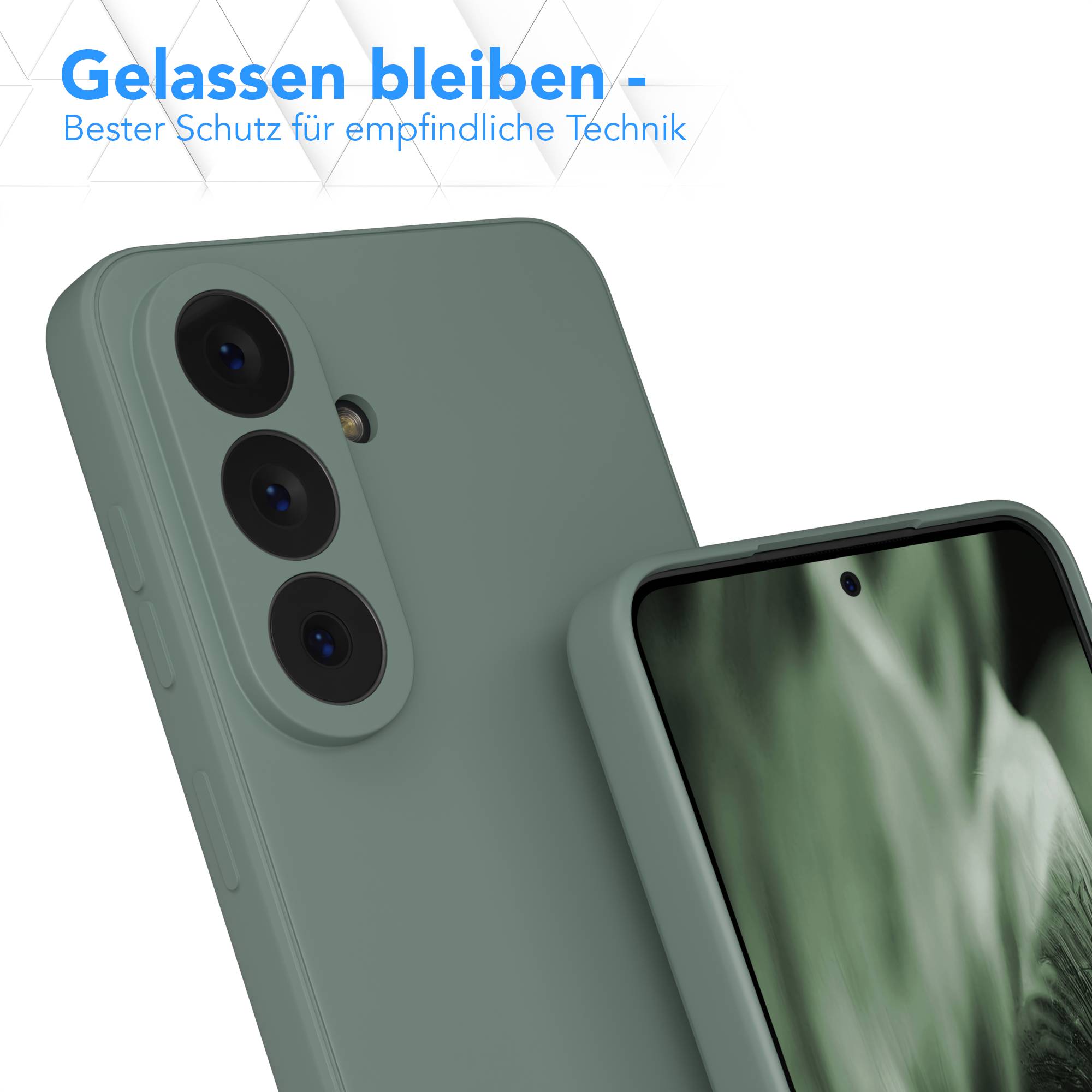 Samsung Galaxy S26 Silikonhülle mit Kameraschutz und transparentem Design 