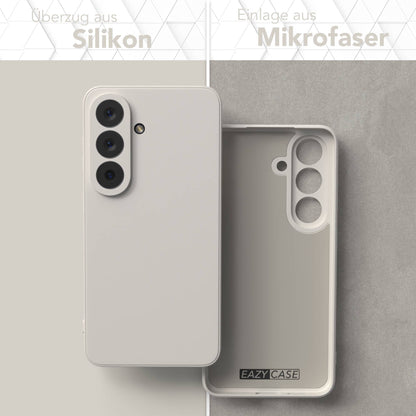 Samsung Galaxy S26 Silikonhülle mit Kameraschutz und transparentem Design 