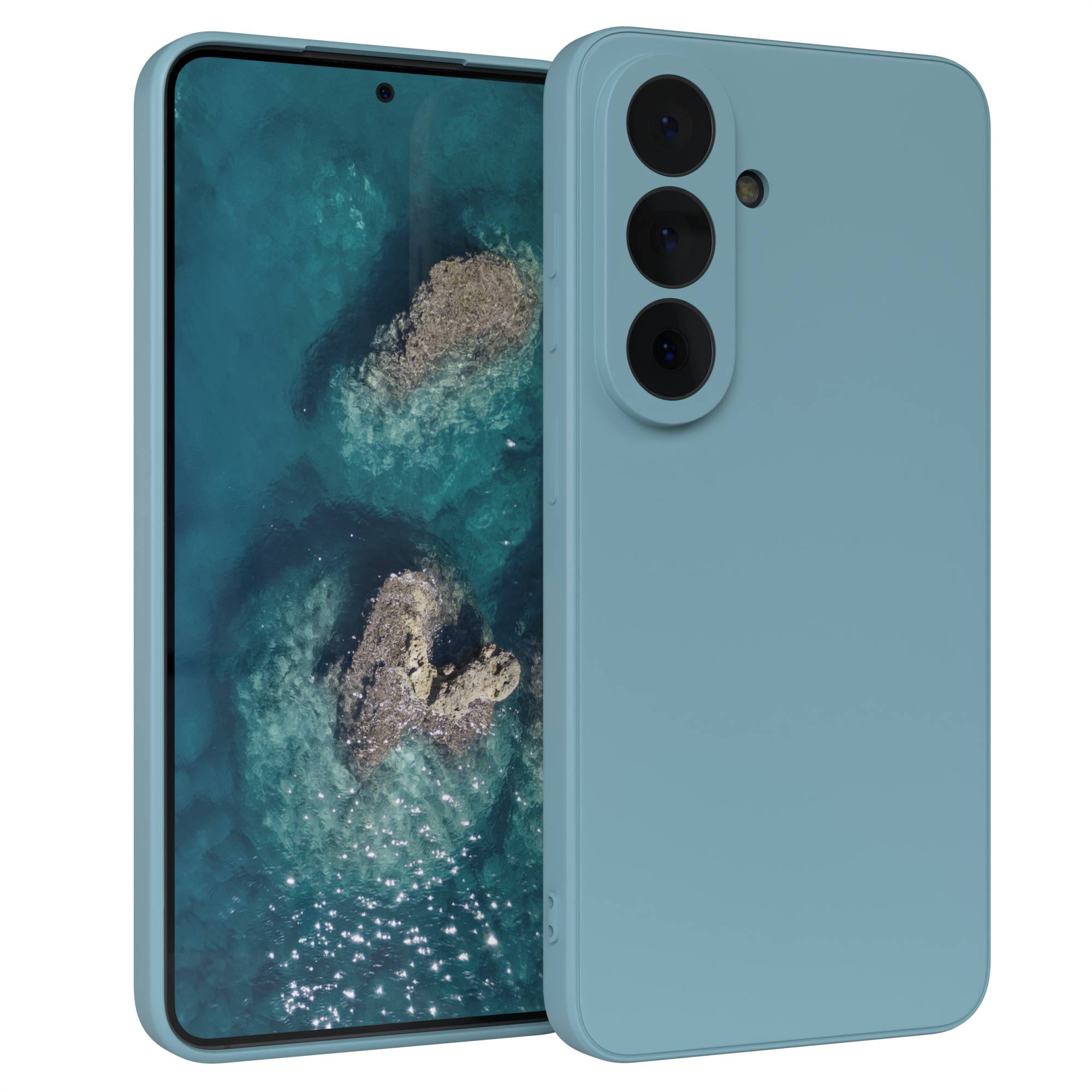 Samsung Galaxy S26 Silikonhülle mit Kameraschutz und transparentem Design 