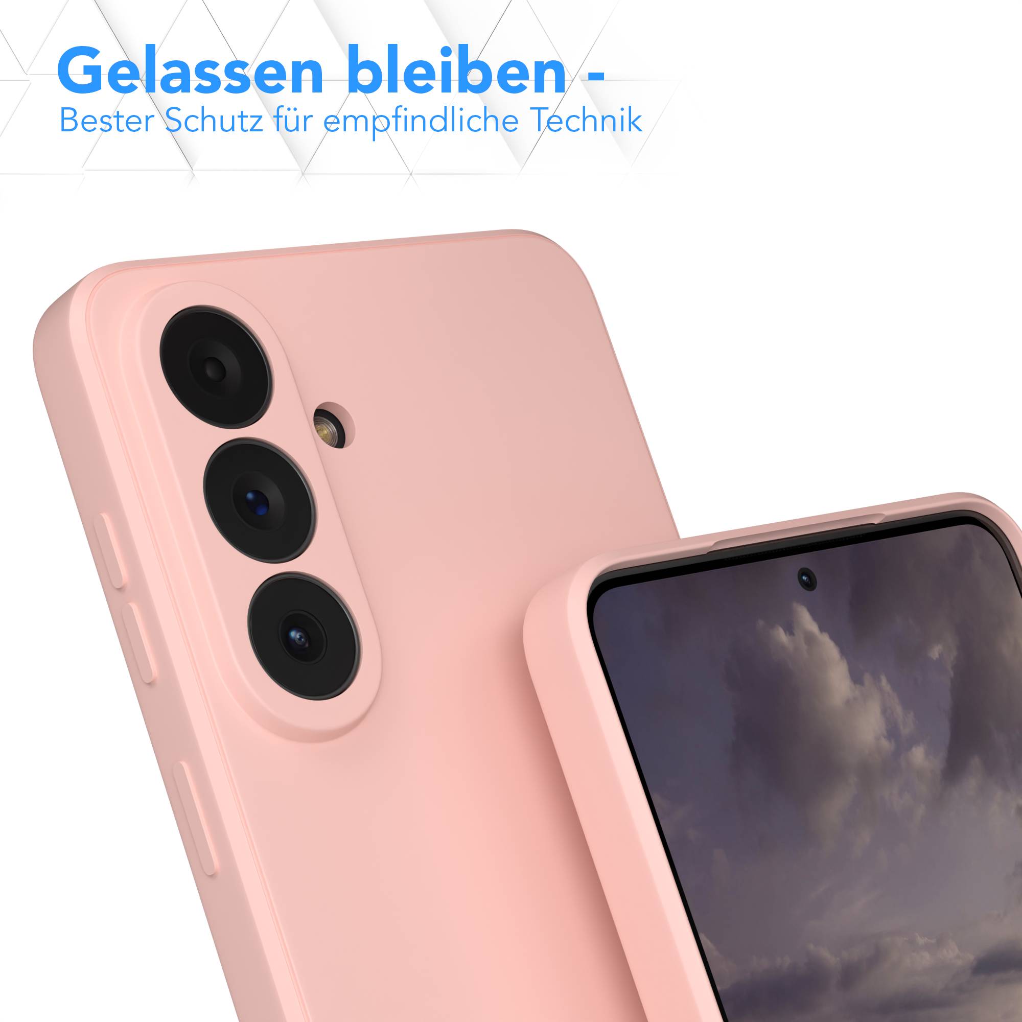 Samsung Galaxy S26 Plus transparente Silikonhülle mit Kameraschutz EAZY CASE 