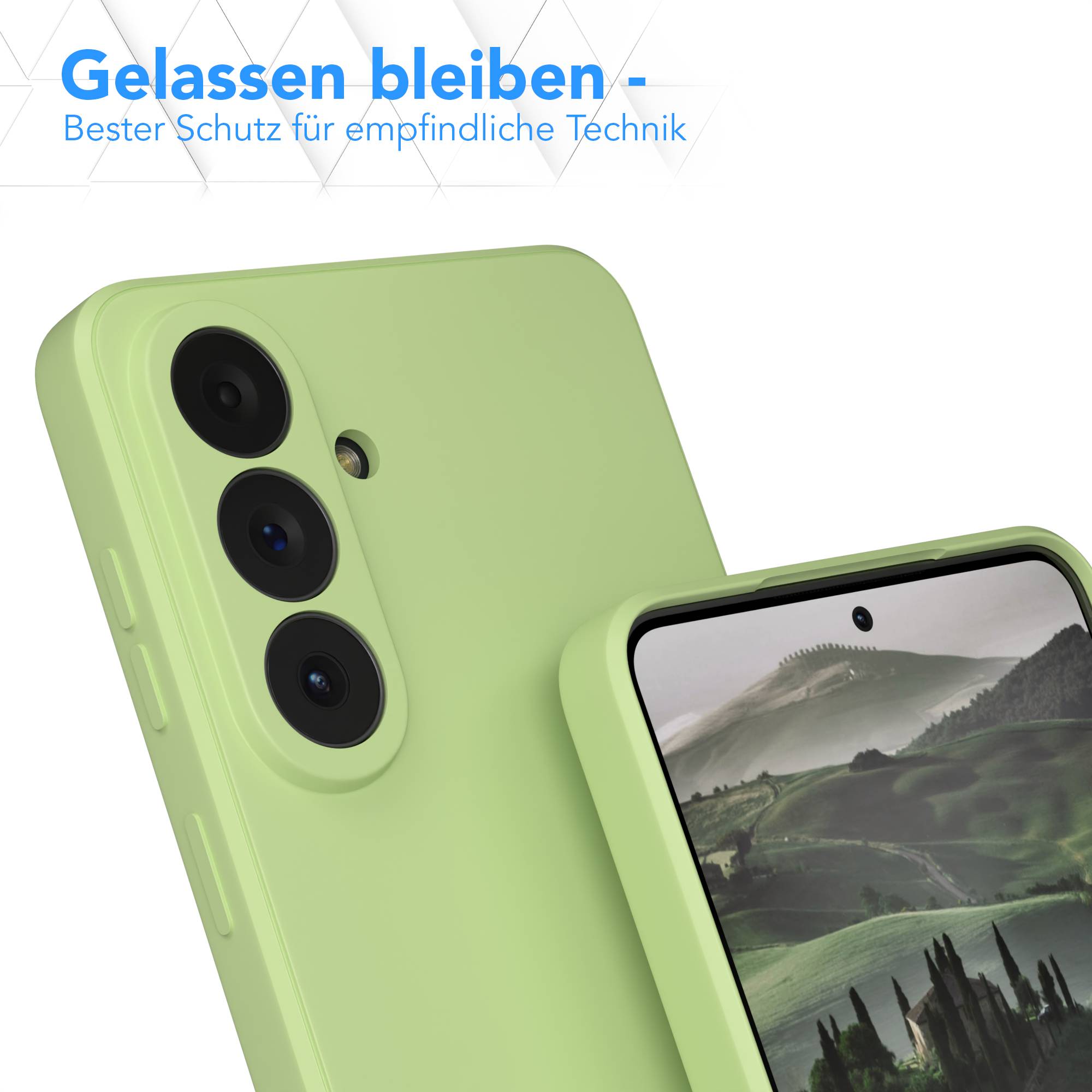 Samsung Galaxy S26 Plus transparente Silikonhülle mit Kameraschutz EAZY CASE 