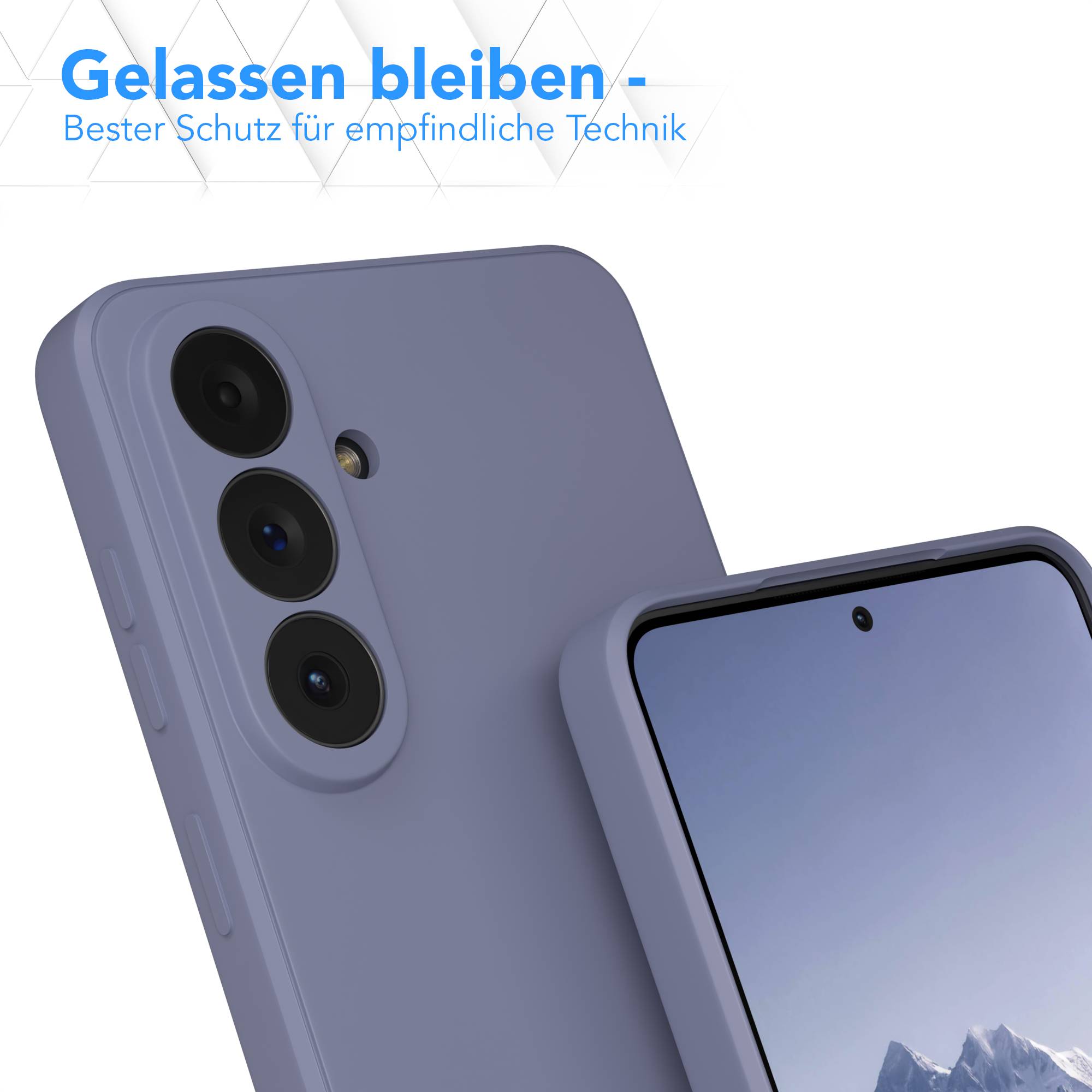 Samsung Galaxy S26 Plus transparente Silikonhülle mit Kameraschutz EAZY CASE 