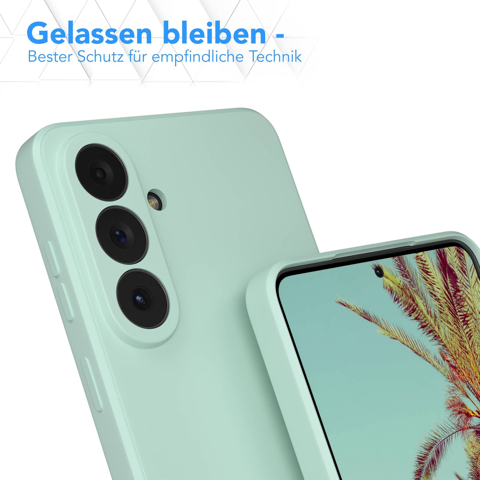 Samsung Galaxy S26 Plus transparente Silikonhülle mit Kameraschutz EAZY CASE 