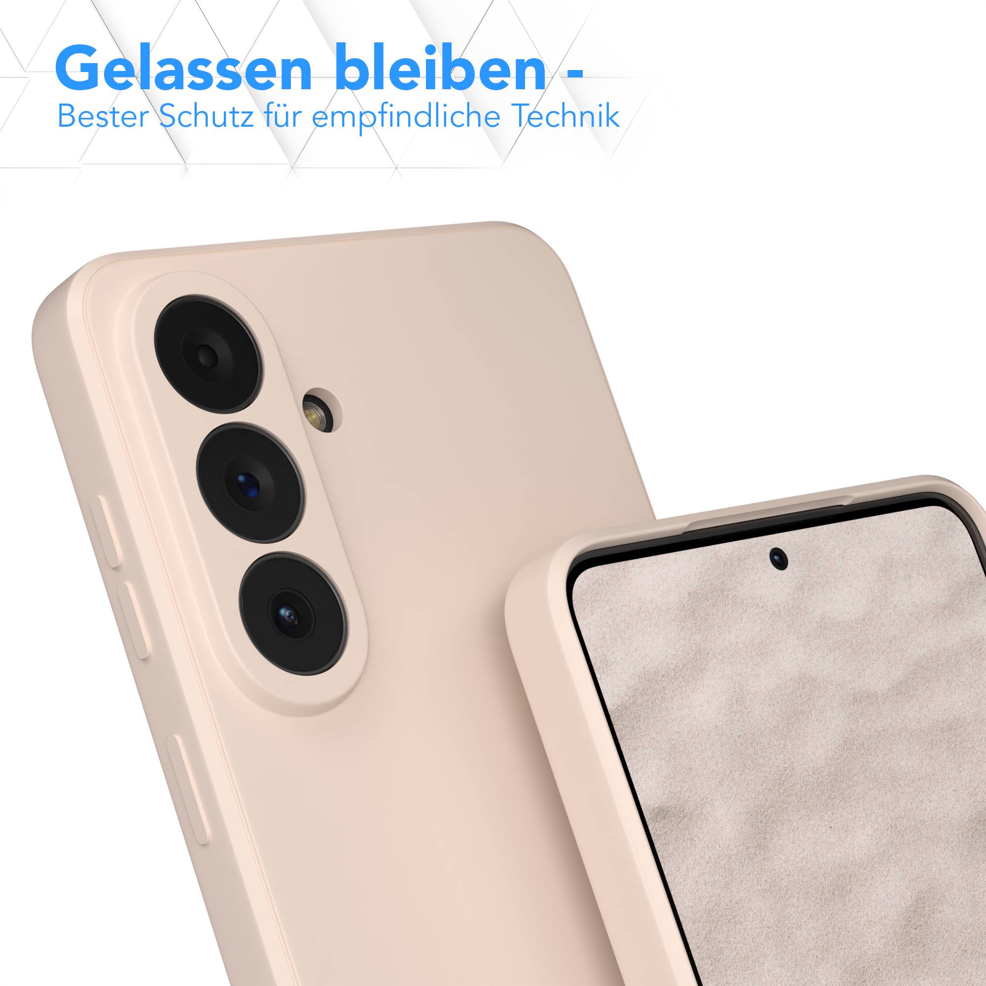 Samsung Galaxy S26 Plus transparente Silikonhülle mit Kameraschutz EAZY CASE 