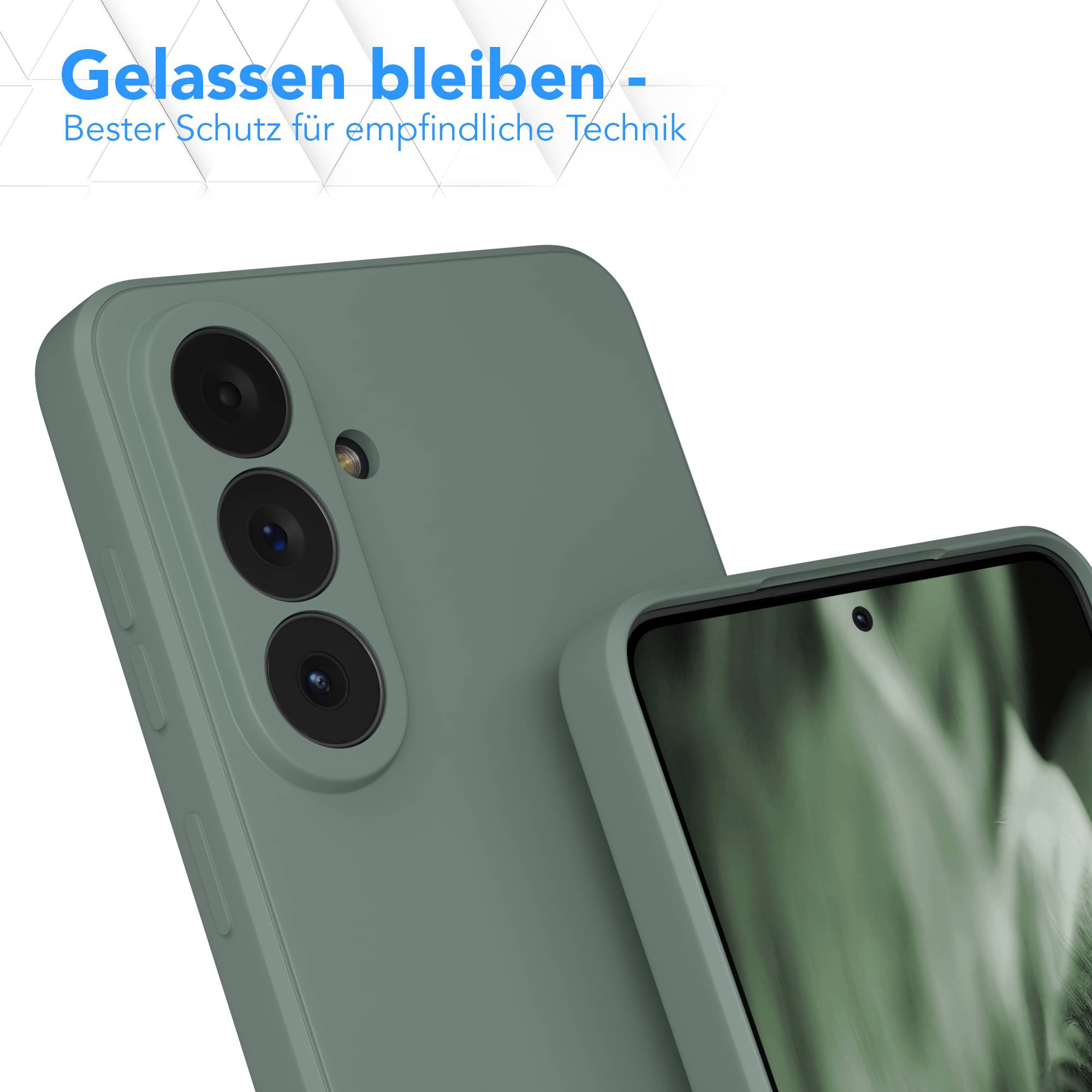 Samsung Galaxy S26 Plus transparente Silikonhülle mit Kameraschutz EAZY CASE 
