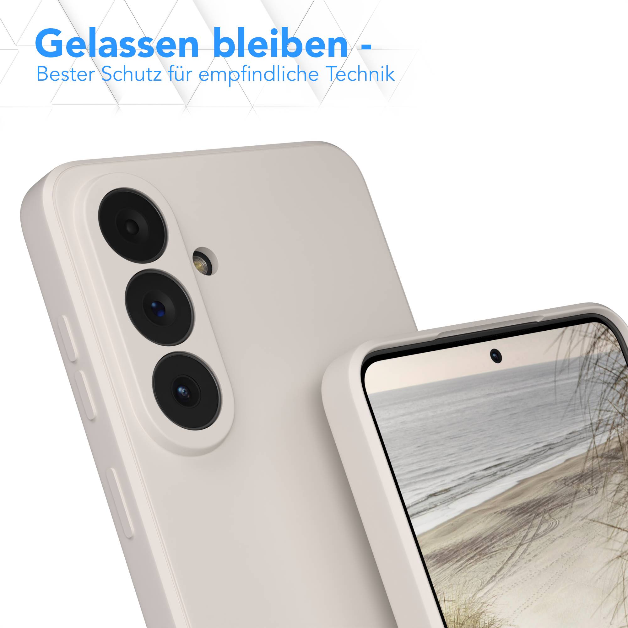 Samsung Galaxy S26 Plus transparente Silikonhülle mit Kameraschutz EAZY CASE 