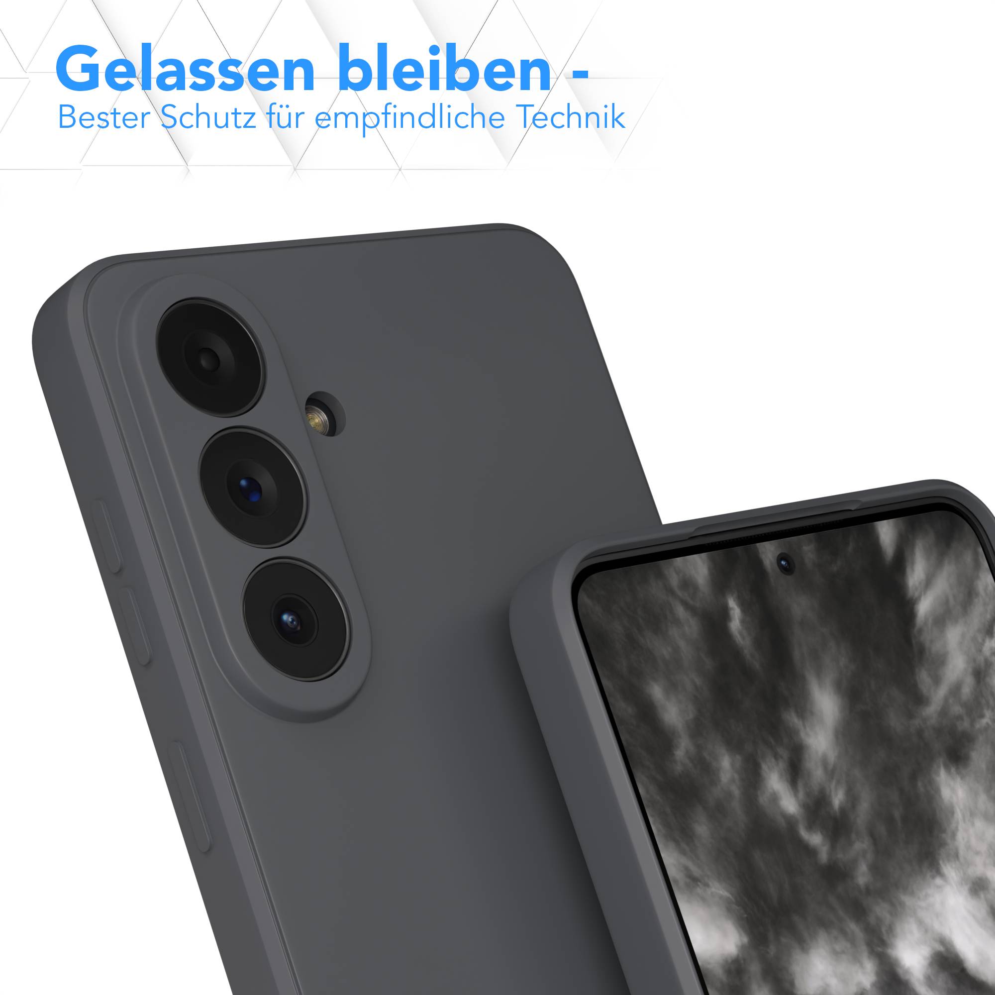 Samsung Galaxy S26 Plus transparente Silikonhülle mit Kameraschutz EAZY CASE 