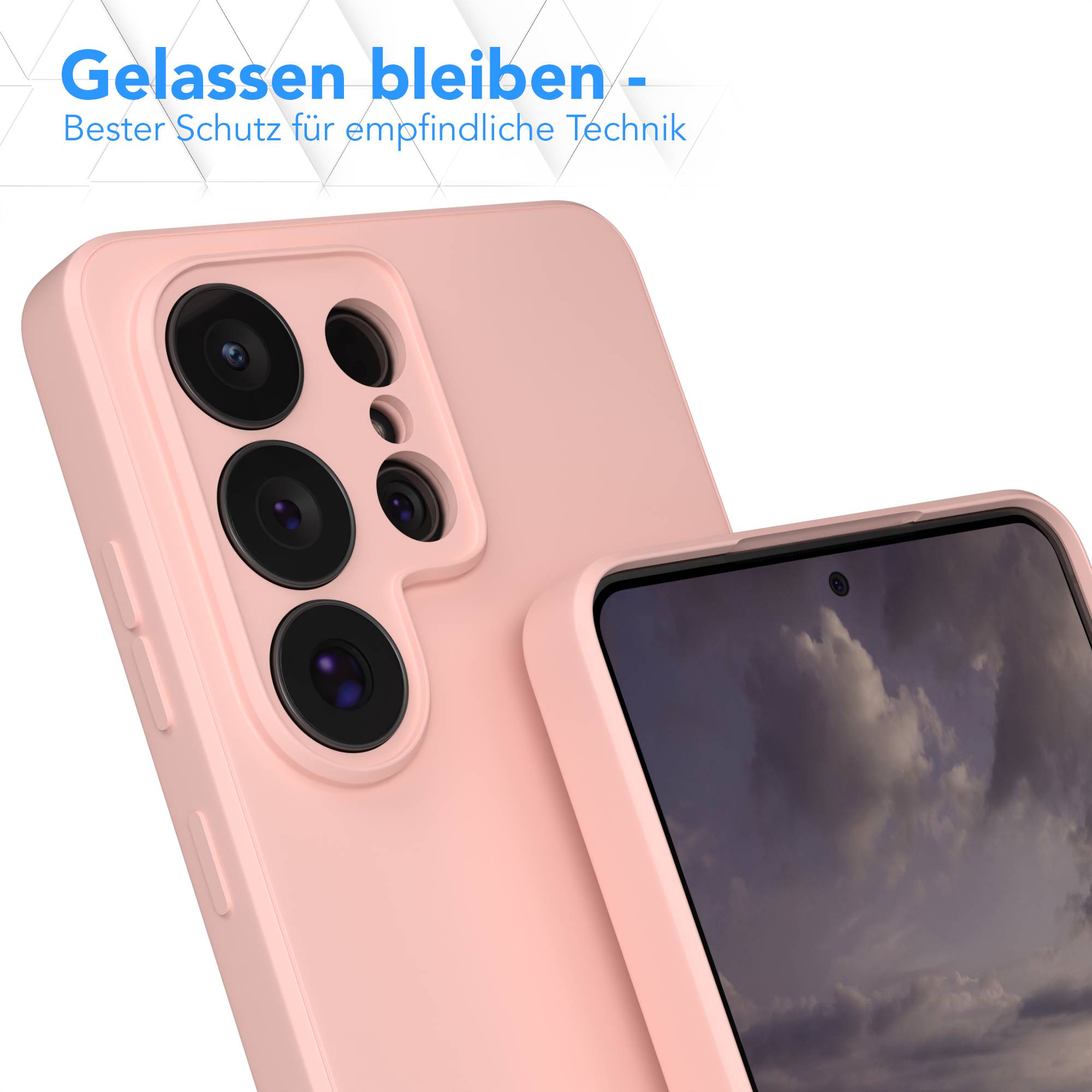 Samsung Galaxy S26 Ultra Silikonhülle transparent mit Kameraschutz EAZY CASE 