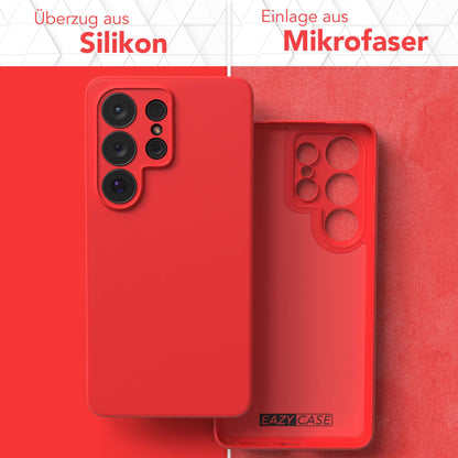 Samsung Galaxy S26 Ultra Silikonhülle transparent mit Kameraschutz EAZY CASE 