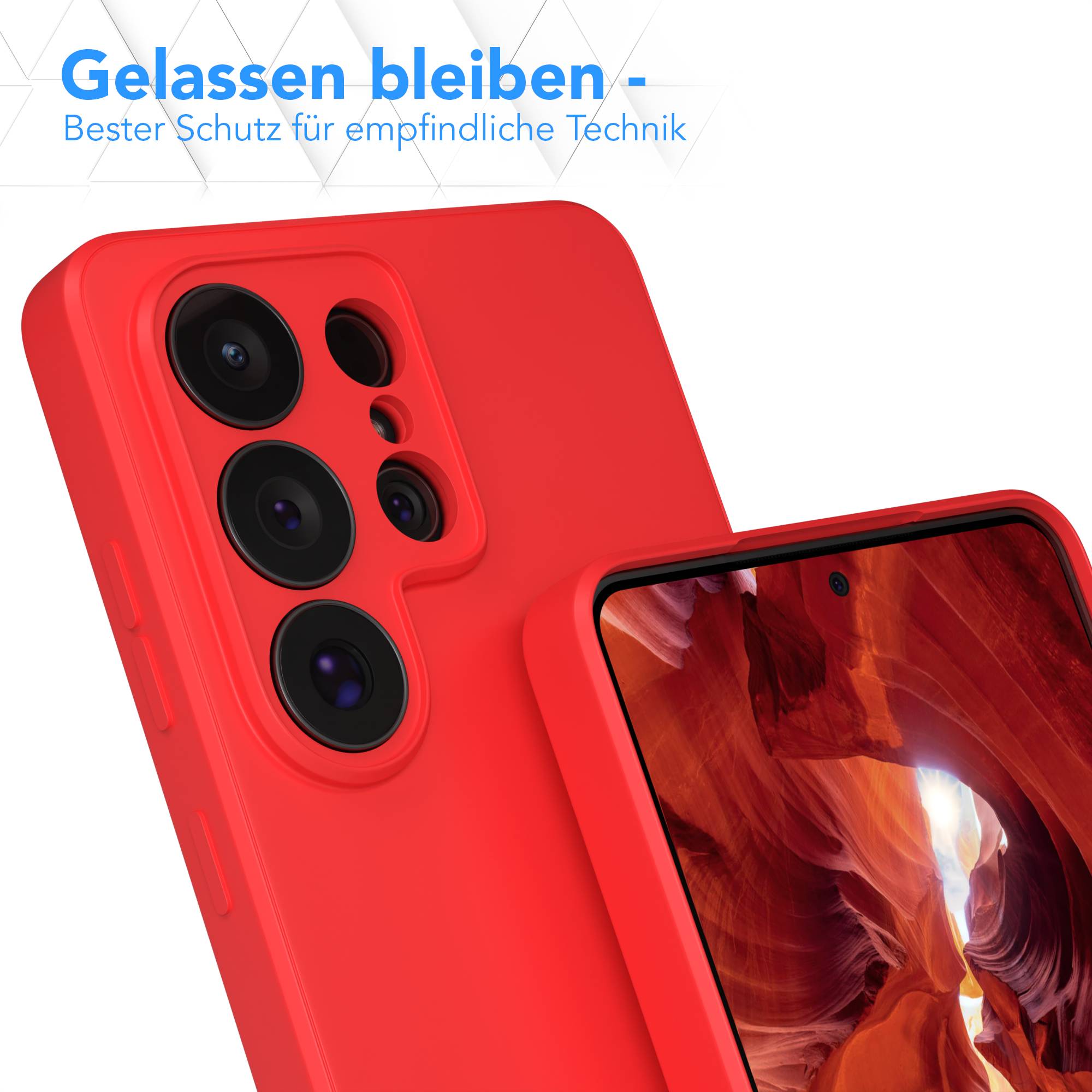 Samsung Galaxy S26 Ultra Silikonhülle transparent mit Kameraschutz EAZY CASE 