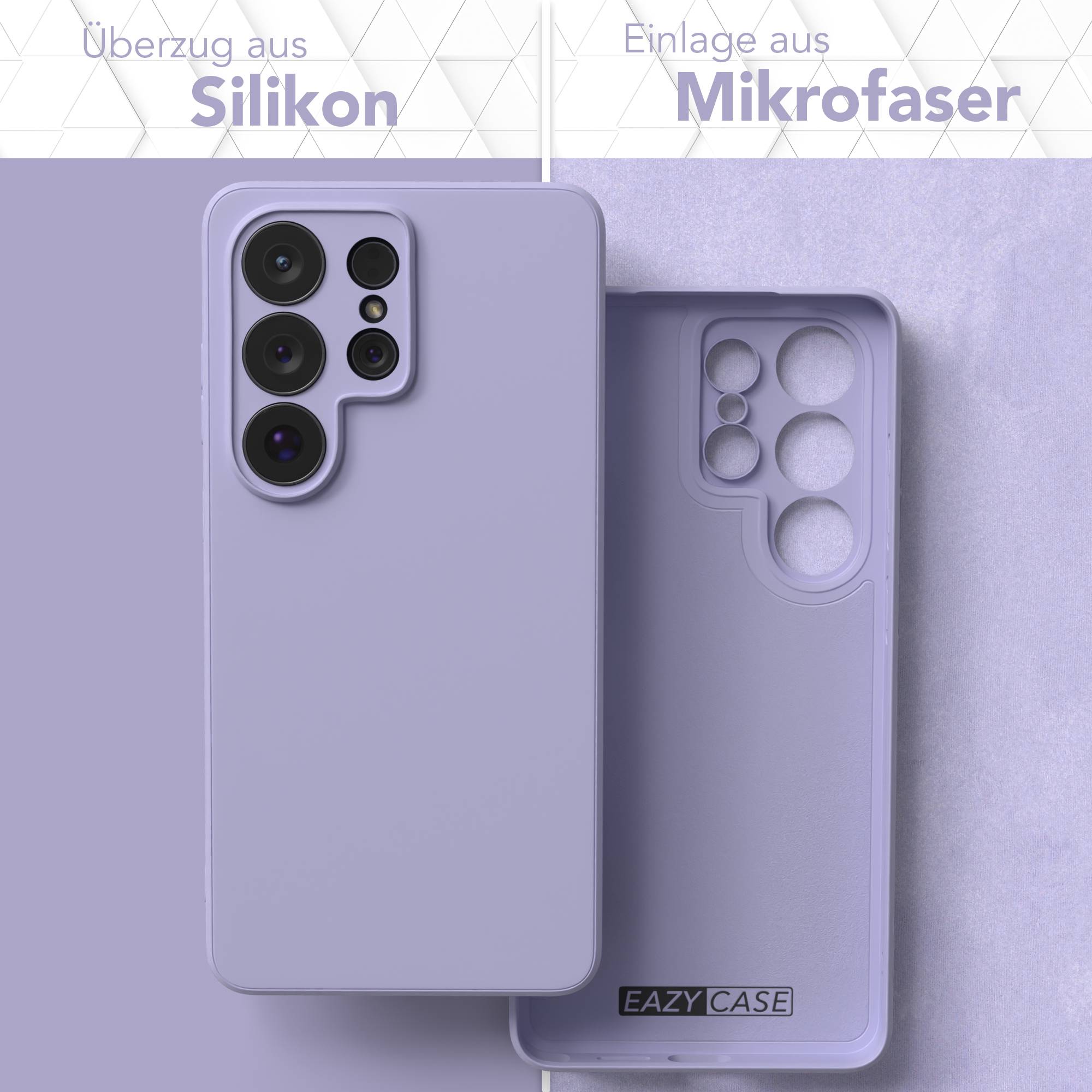 Samsung Galaxy S26 Ultra Silikonhülle transparent mit Kameraschutz EAZY CASE 