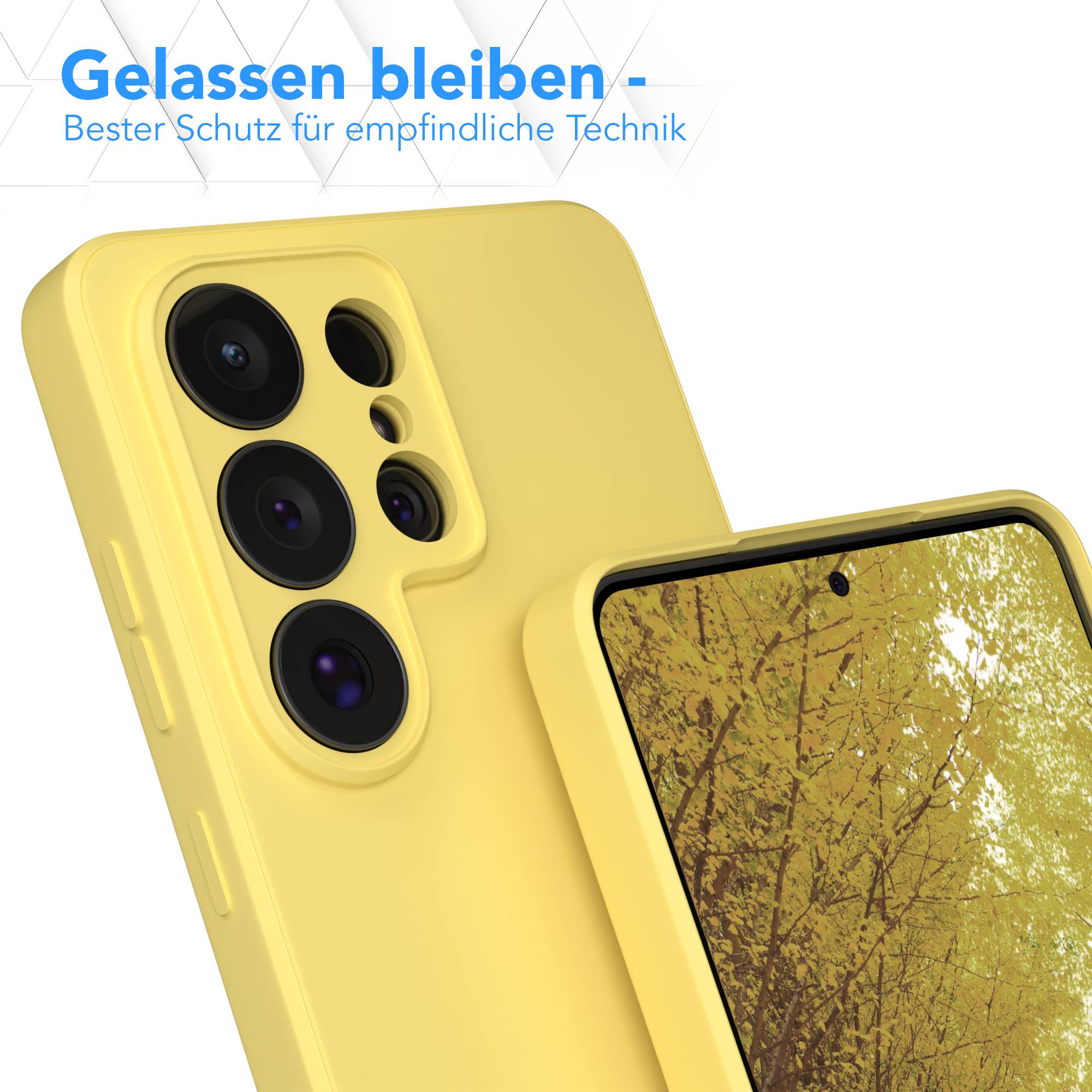 Samsung Galaxy S26 Ultra Silikonhülle transparent mit Kameraschutz EAZY CASE 