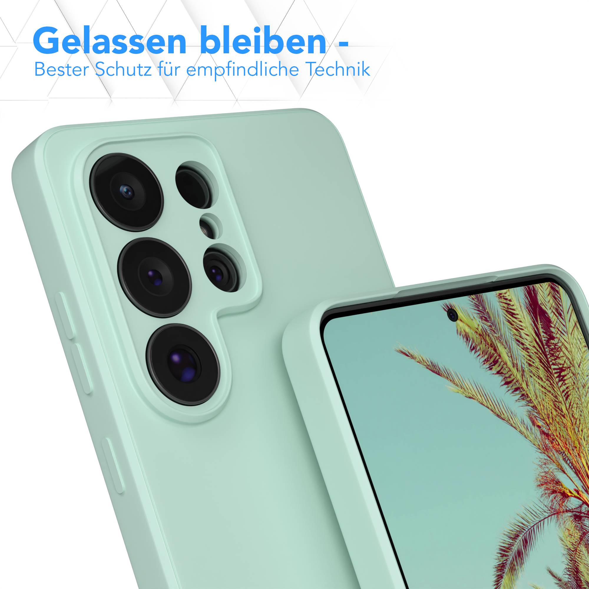 Samsung Galaxy S26 Ultra Silikonhülle transparent mit Kameraschutz EAZY CASE 