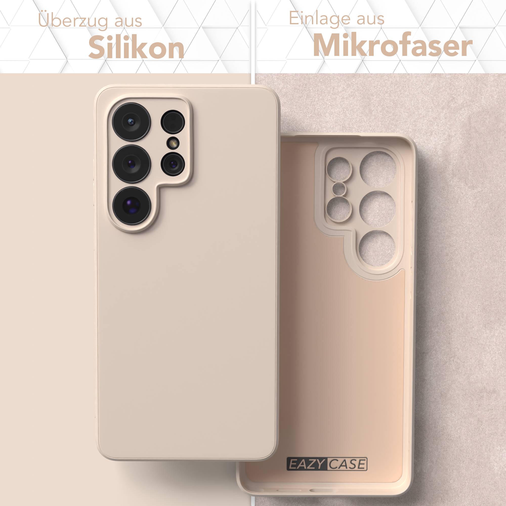 Samsung Galaxy S26 Ultra Silikonhülle transparent mit Kameraschutz EAZY CASE 
