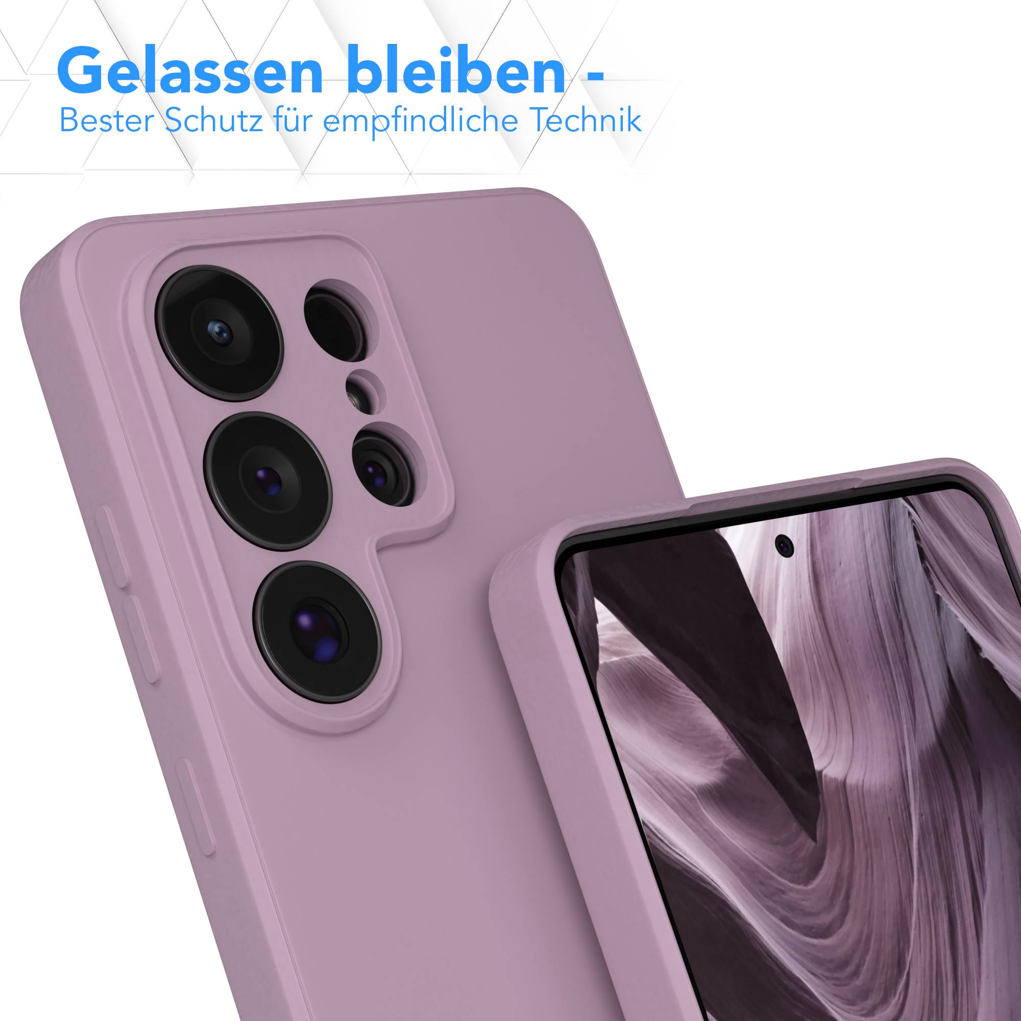 Samsung Galaxy S26 Ultra Silikonhülle transparent mit Kameraschutz EAZY CASE 