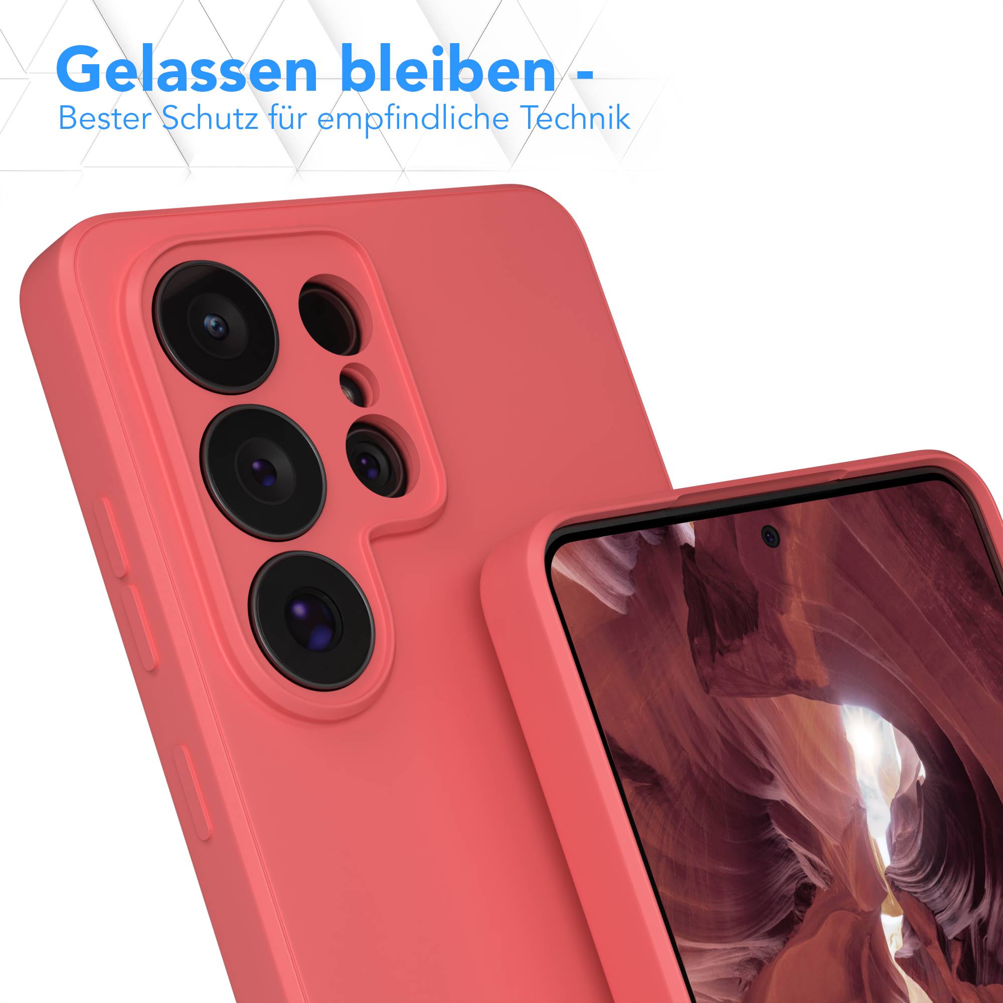 Samsung Galaxy S26 Ultra Silikonhülle transparent mit Kameraschutz EAZY CASE 