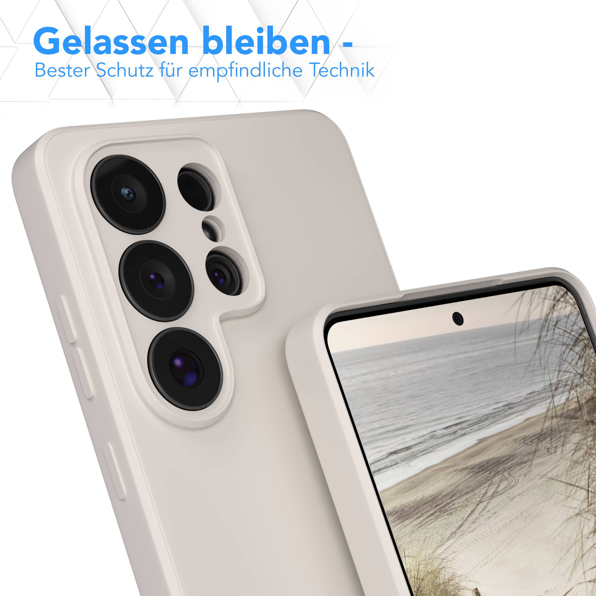 Samsung Galaxy S26 Ultra Silikonhülle transparent mit Kameraschutz EAZY CASE 