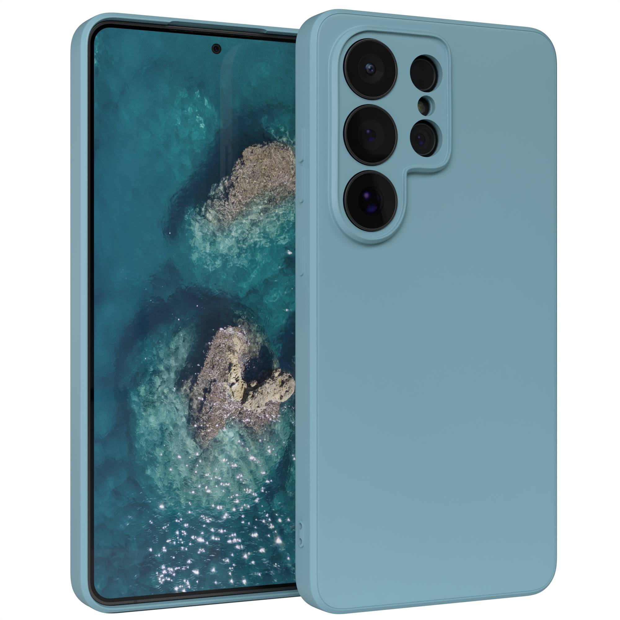 Samsung Galaxy S26 Ultra Silikonhülle transparent mit Kameraschutz EAZY CASE 