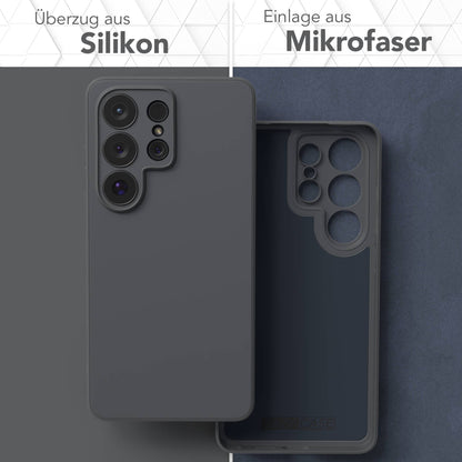 Samsung Galaxy S26 Ultra Silikonhülle transparent mit Kameraschutz EAZY CASE 