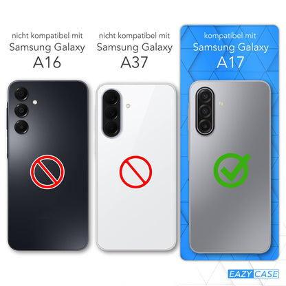 Samsung Galaxy A17 transparente Silikonhülle mit Kameraschutz von EAZY CASE 