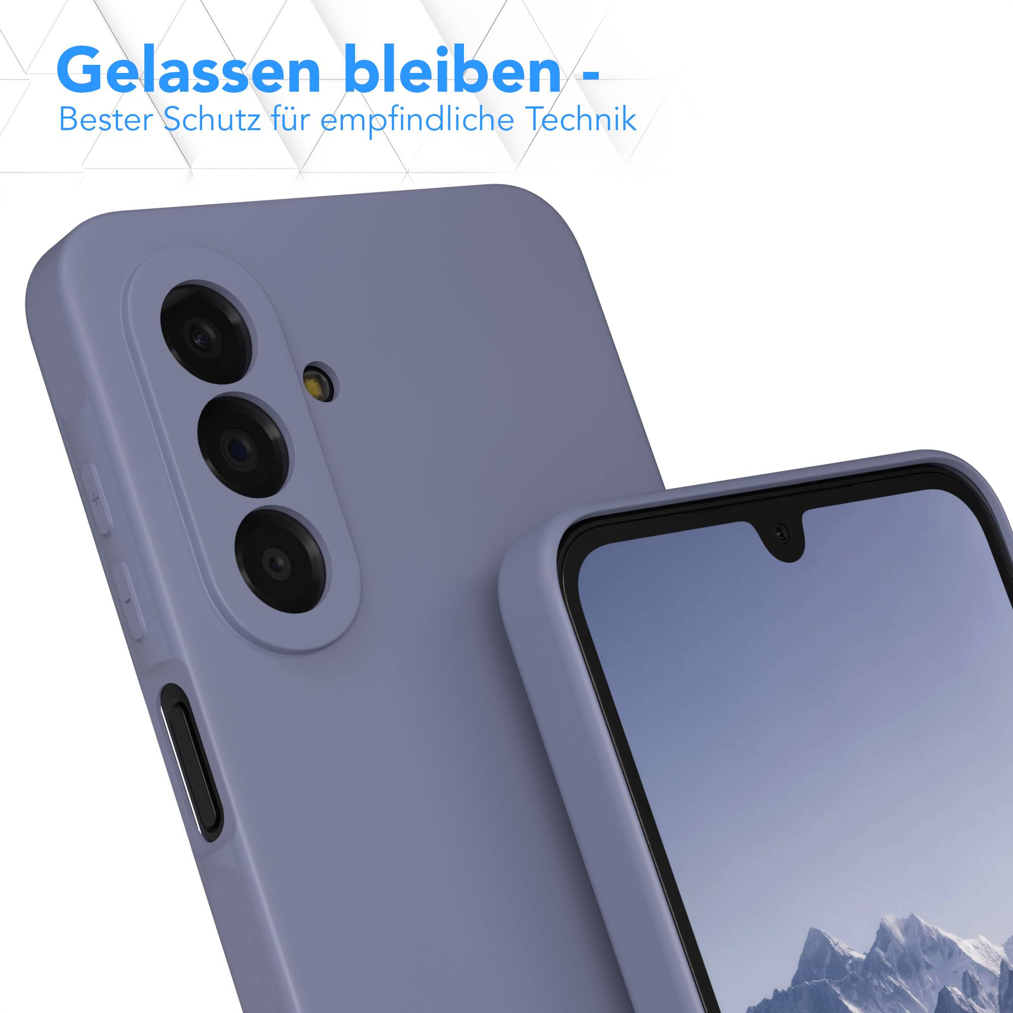 Samsung Galaxy A17 transparente Silikonhülle mit Kameraschutz von EAZY CASE 
