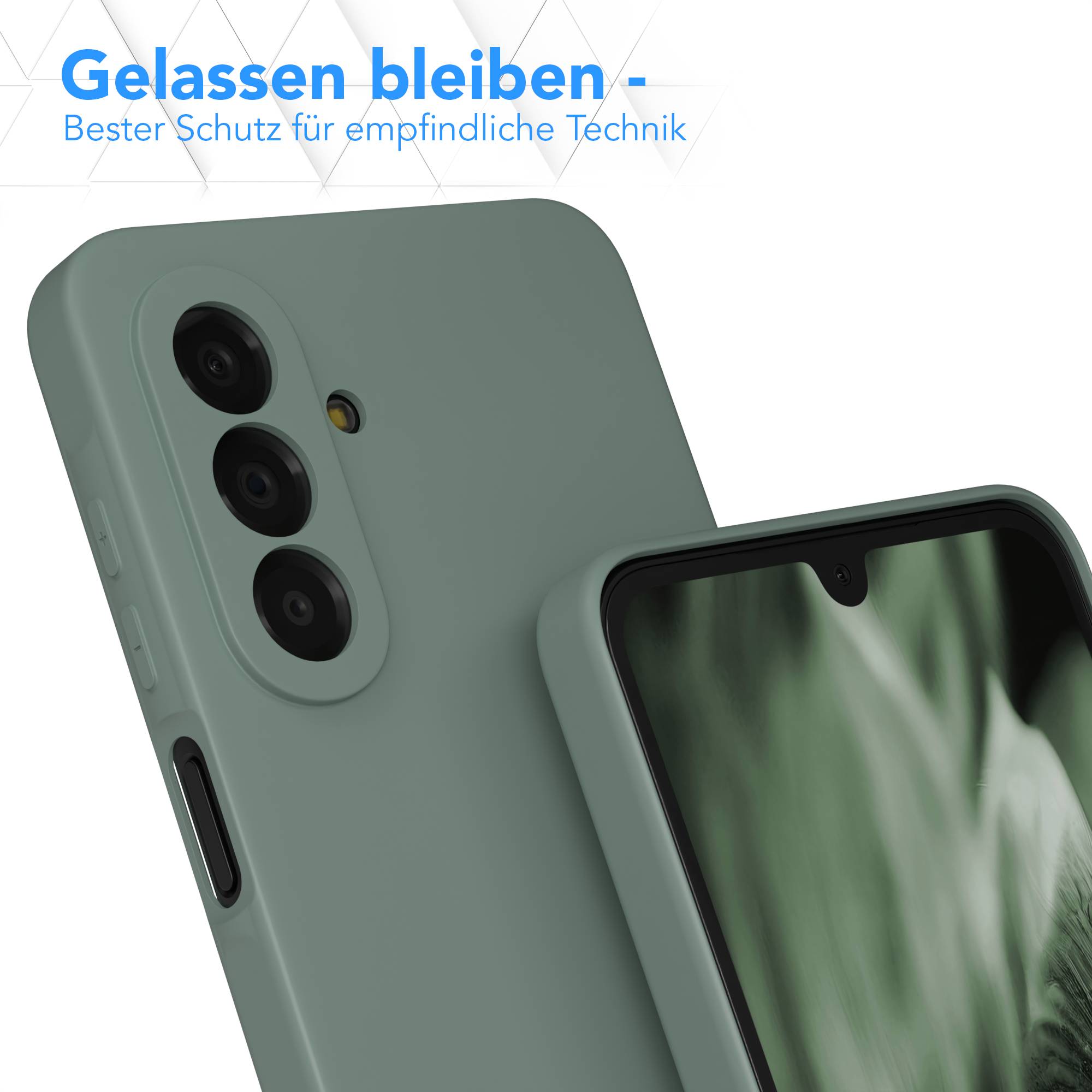 Samsung Galaxy A17 transparente Silikonhülle mit Kameraschutz von EAZY CASE 